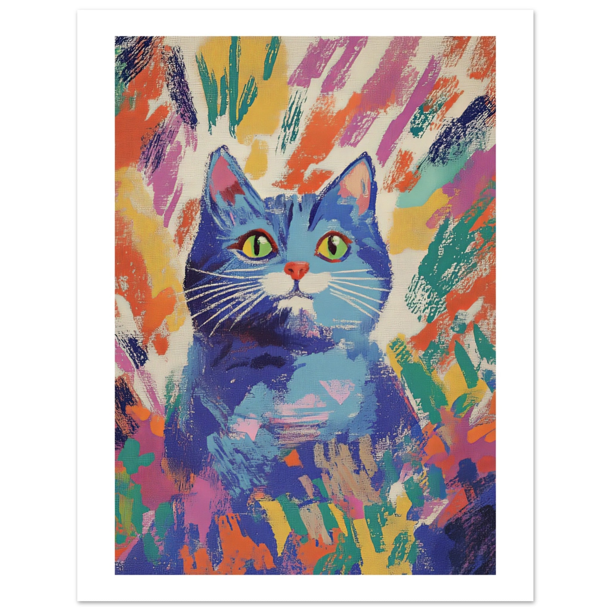 British Shorthair Cat Inspired by Matisse 2