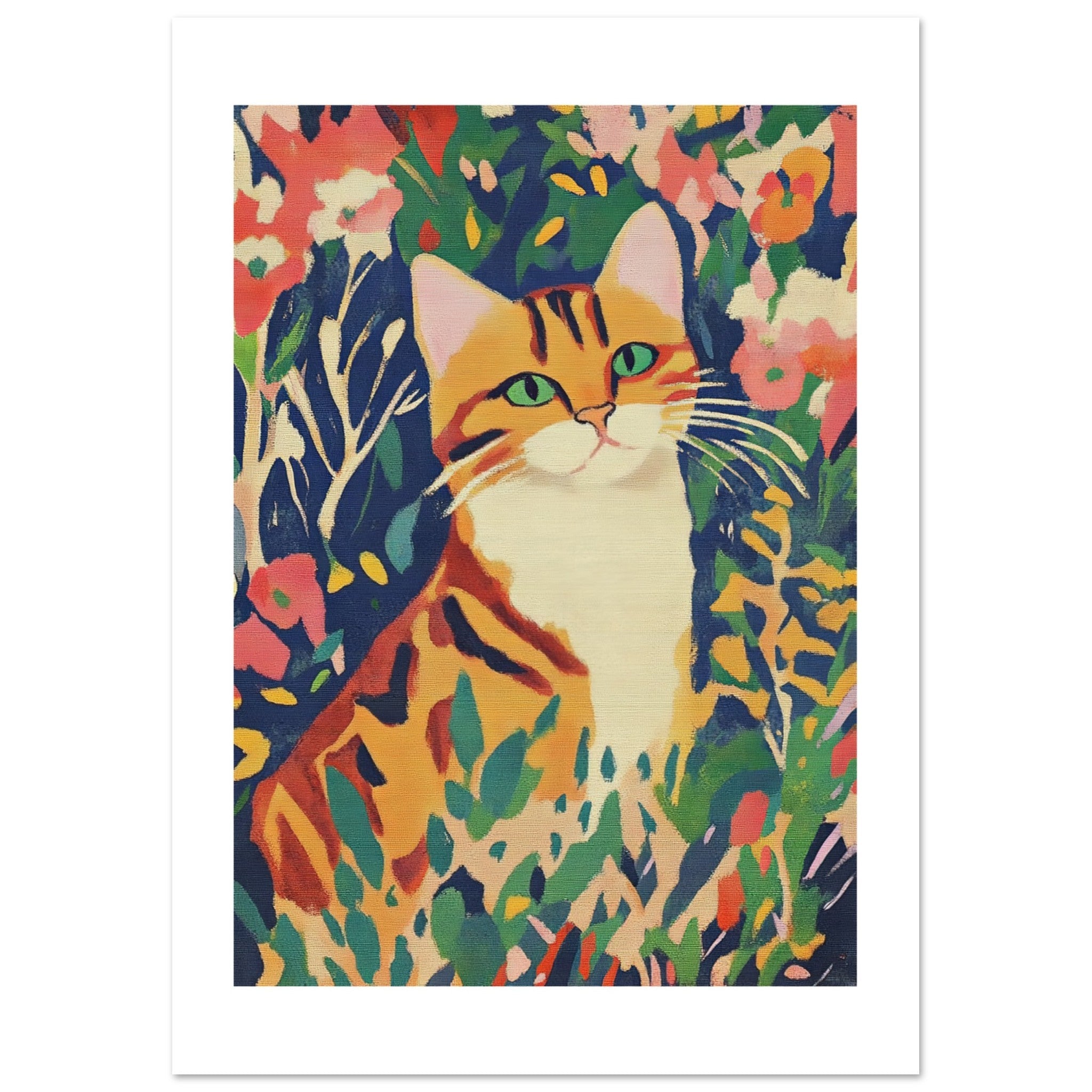 Bengal Cat Inspired by Matisse 3