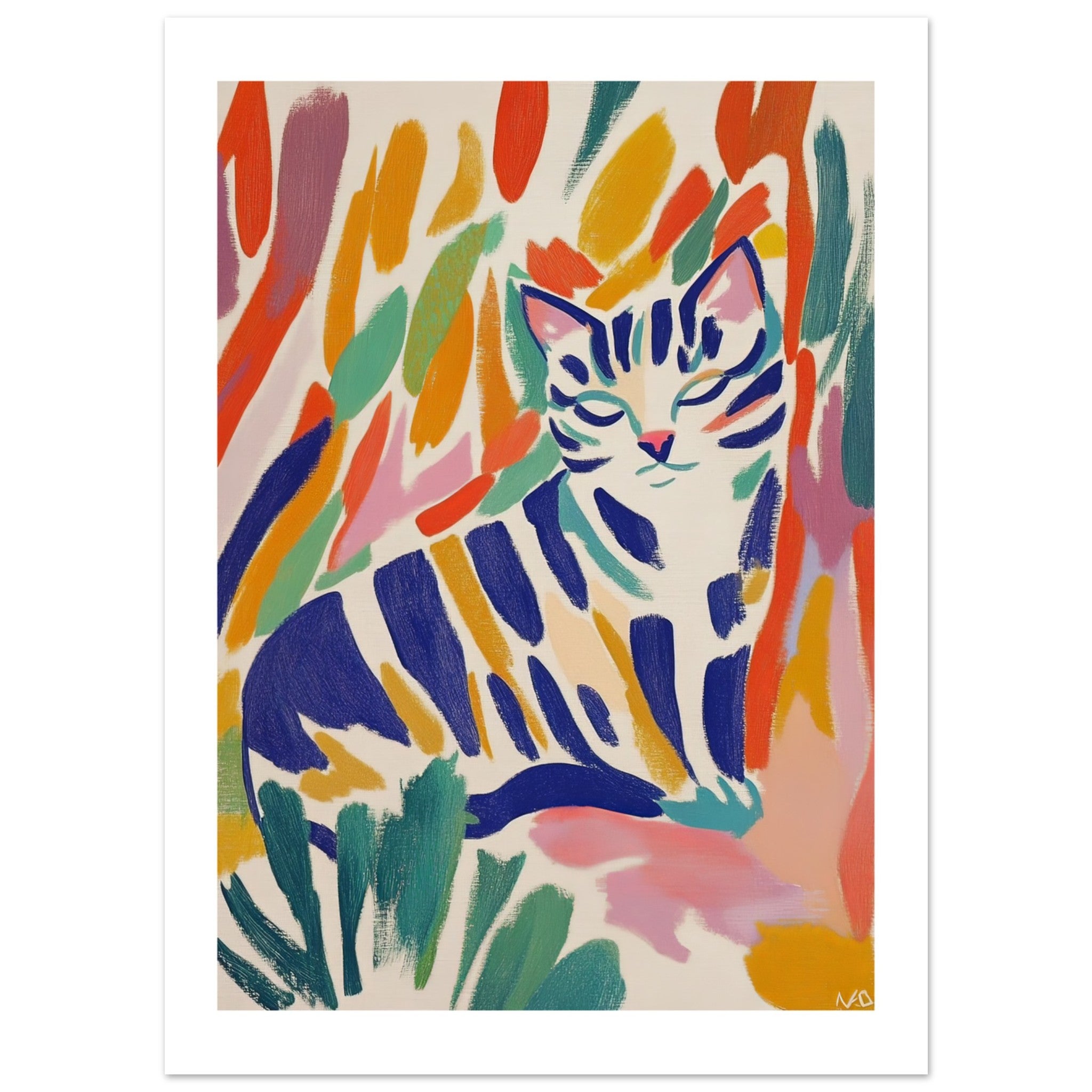 Bengal Cat Inspired by Matisse 1