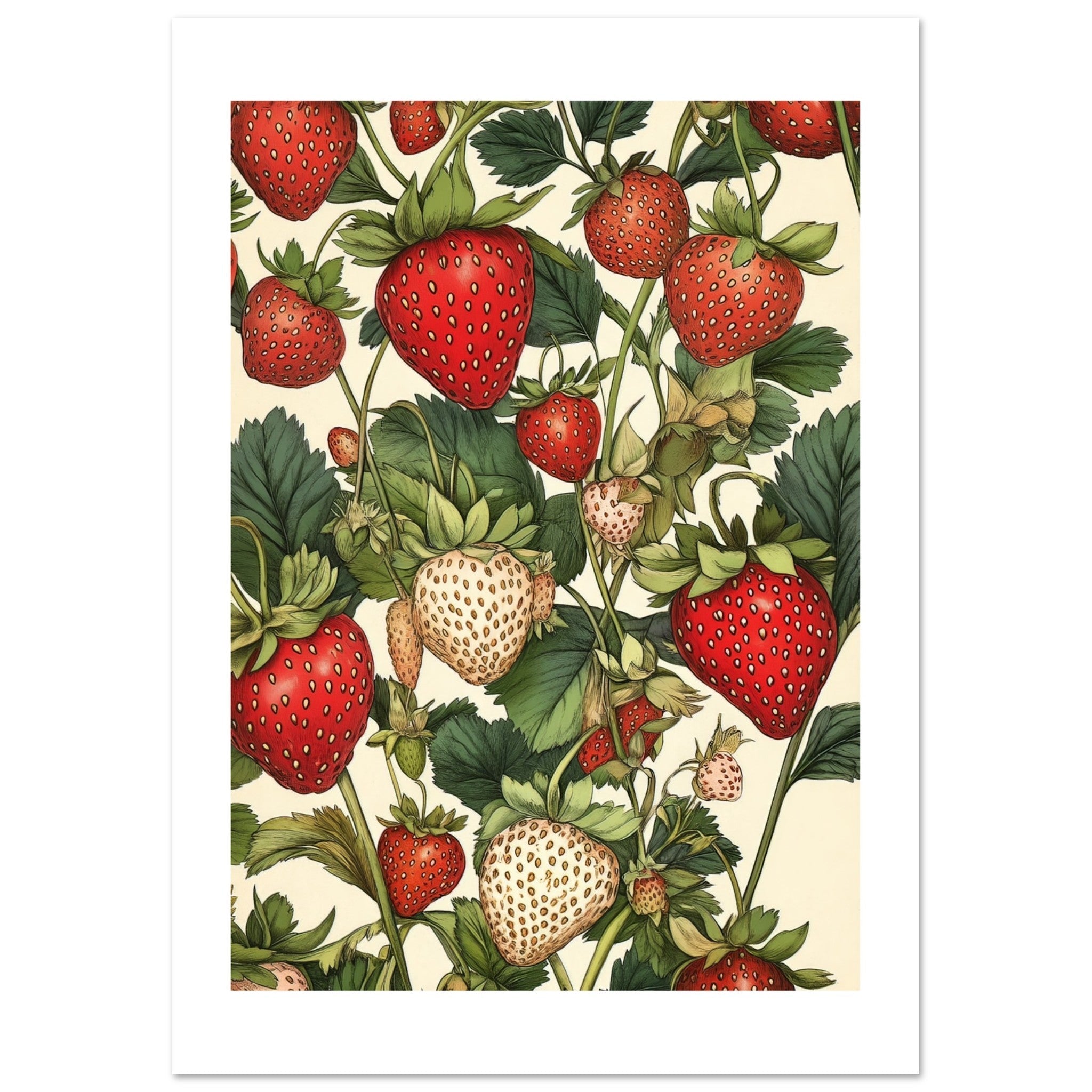 A pattern of Strawberries