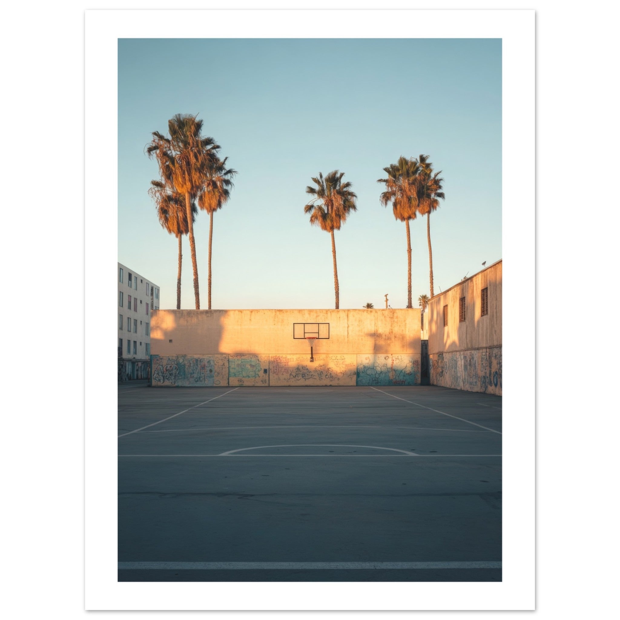 Basketball Court in Venice Beach California
