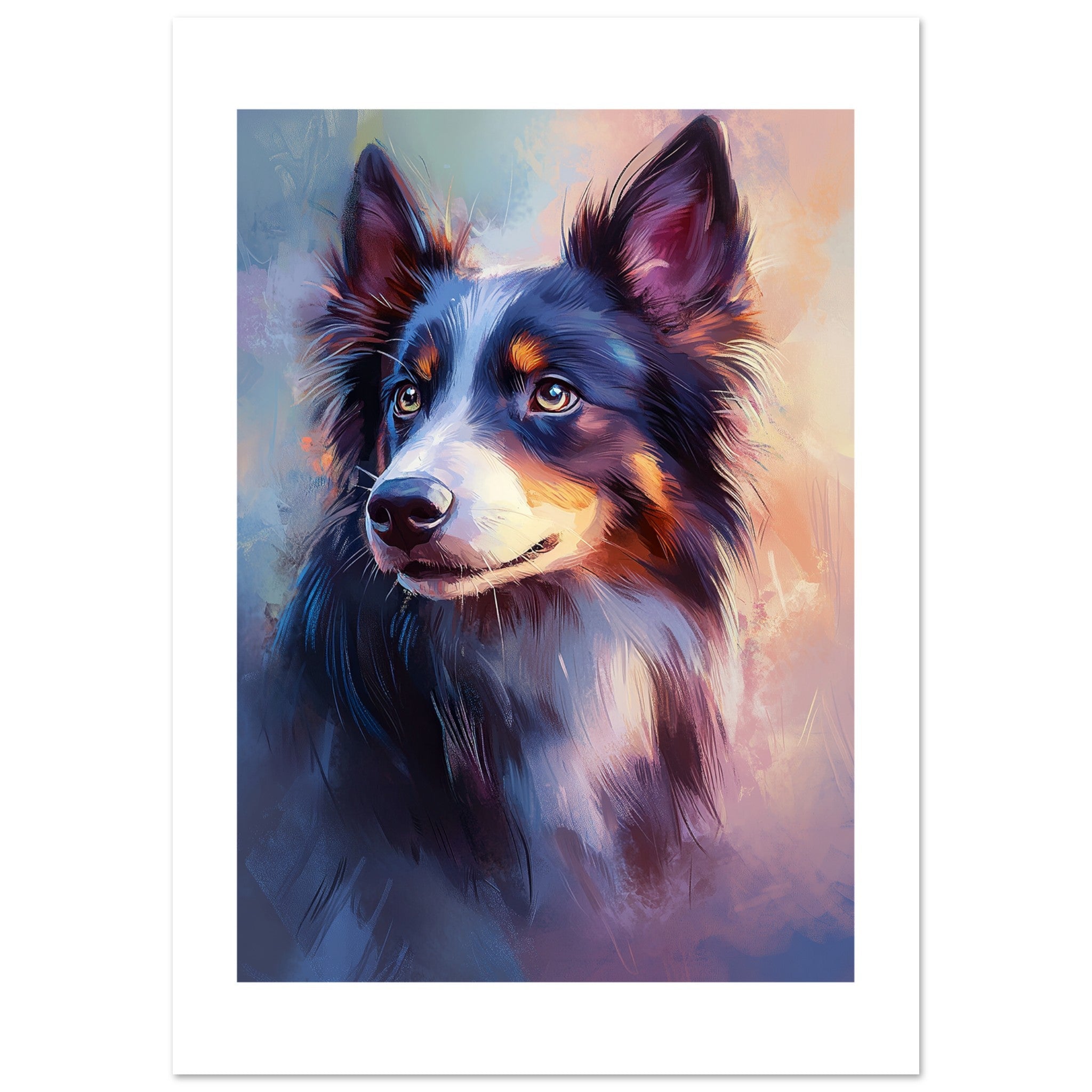 Border Collie Poster / Border Collie Art Work / Border Collie Print