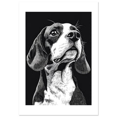 Beagle poster / Beagle Art Work / Beagle Print