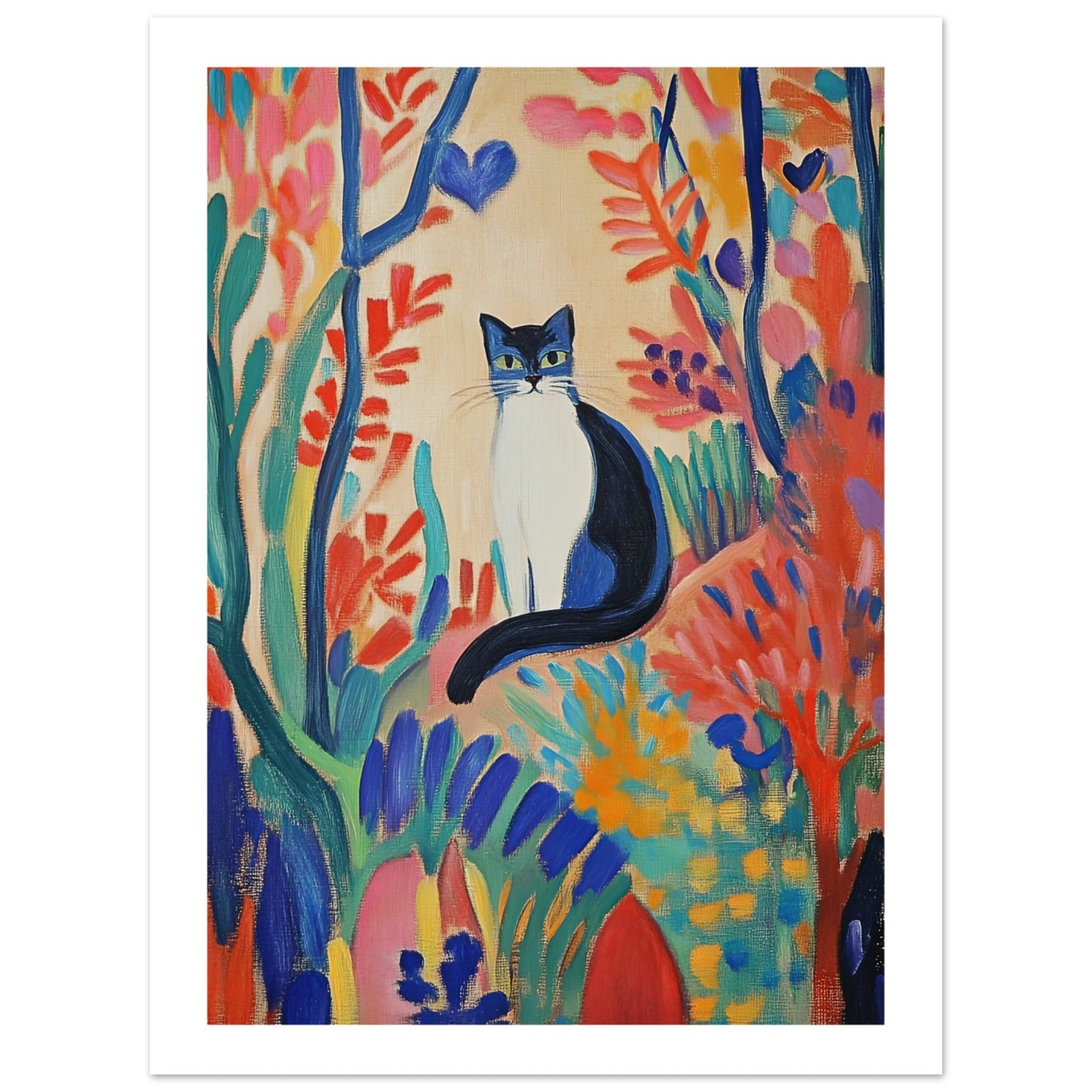 Balinese Cat Inspired by Matisse 1