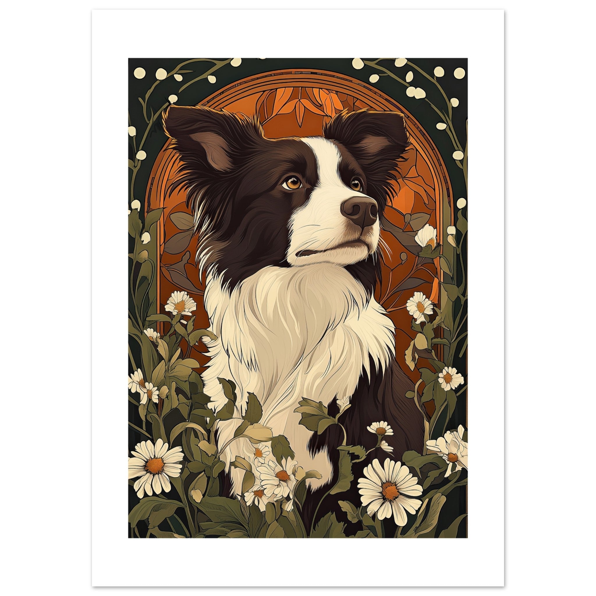 Border Collie Poster / Border Collie Art Work / Border Collie Print