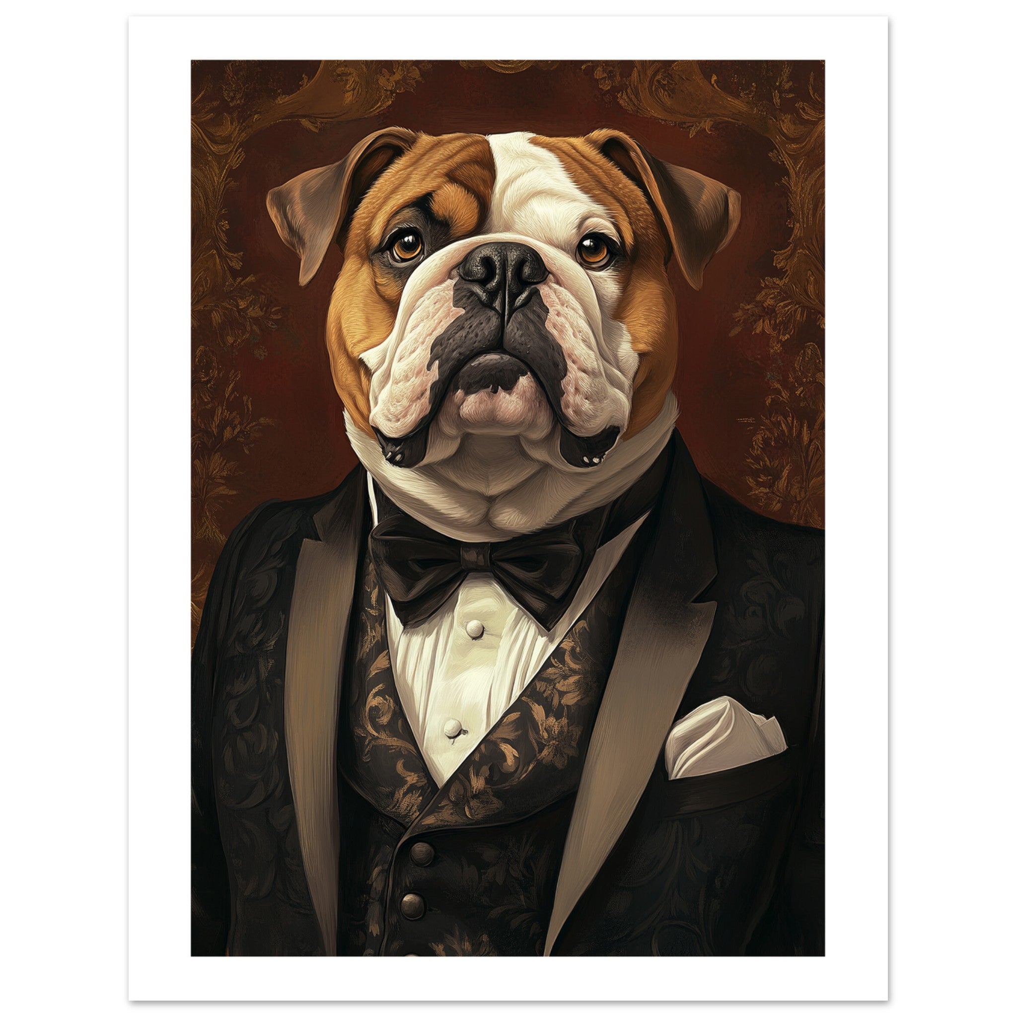 Bulldog Poster / Bulldog Art Work / Bulldog Print