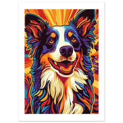 Border Collie Poster / Border Collie Art Work / Border Collie Print