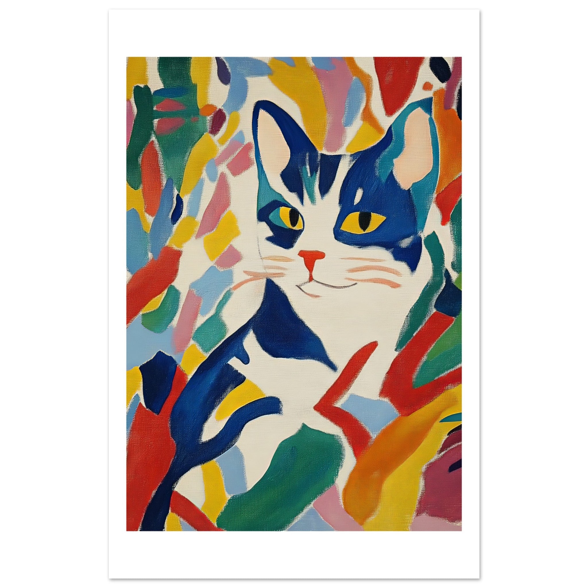 American Shorthair Cat Inspired by Matisse 1