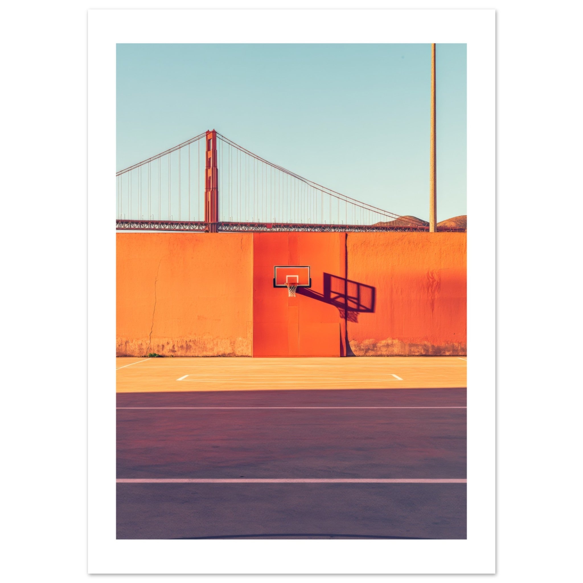 Basketball Court in Golden Gate Bridge San Francisco 1