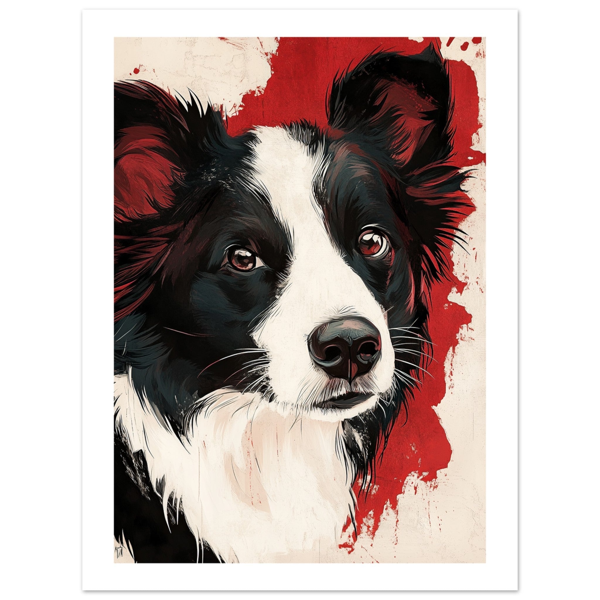 Border Collie Poster / Border Collie Art Work / Border Collie Print