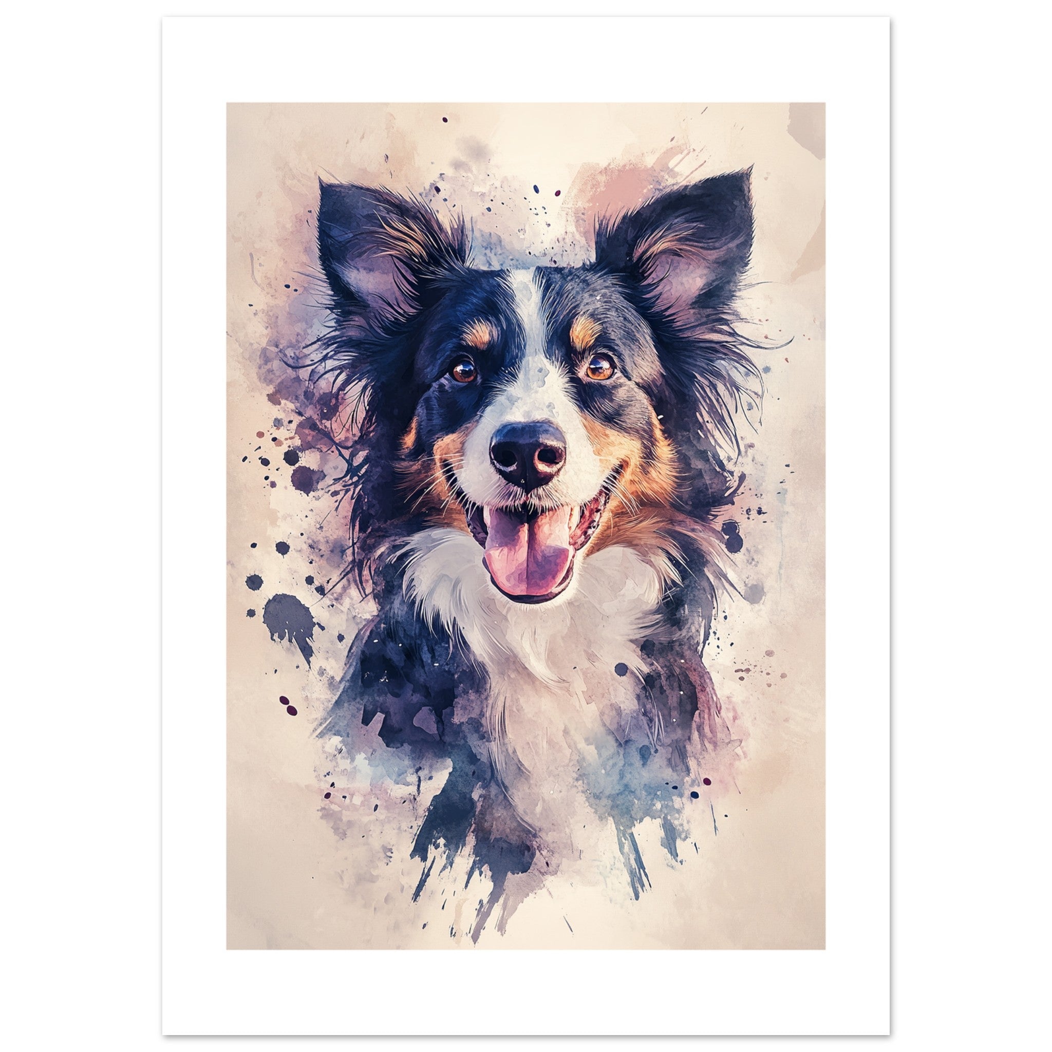 Border Collie Poster / Border Collie Art Work / Border Collie Print