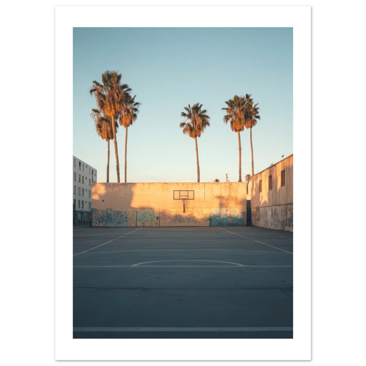 Basketball Court in Venice Beach California