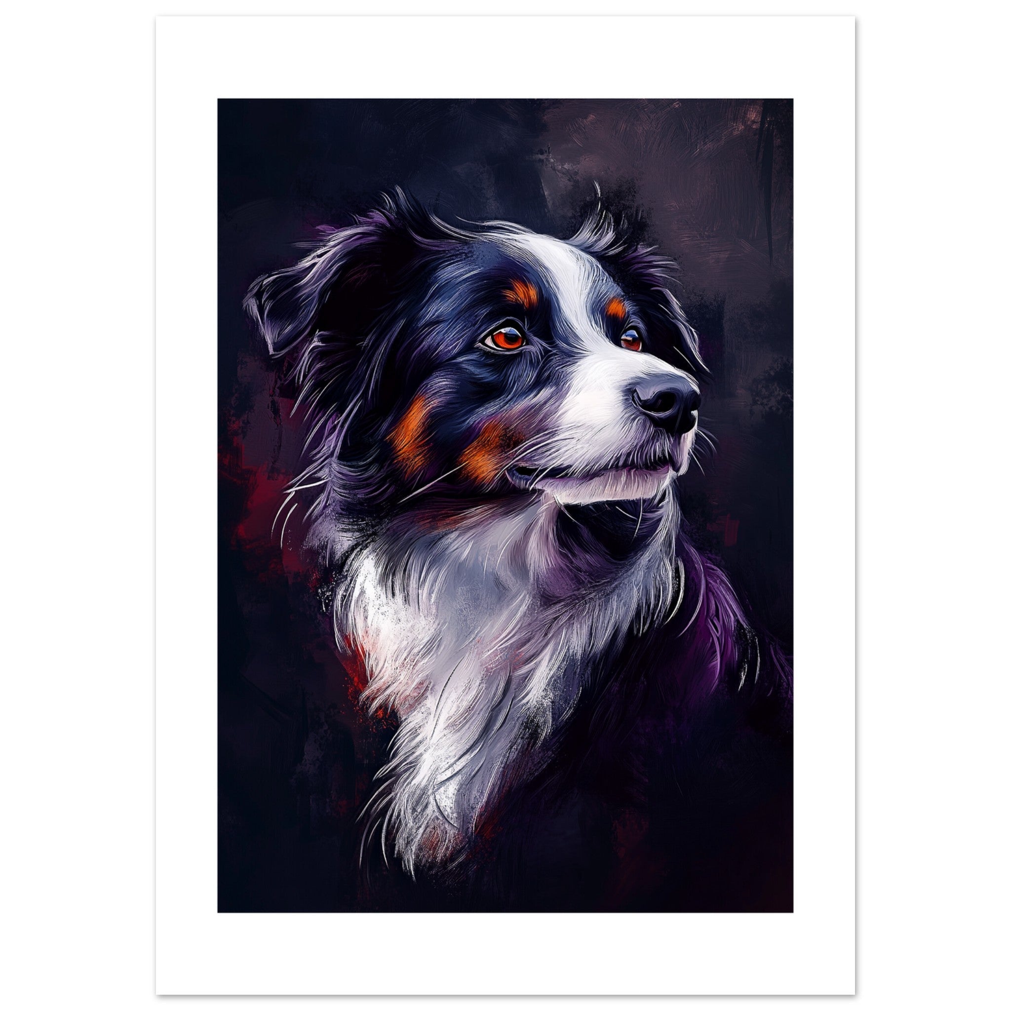 Border Collie Poster / Border Collie Art Work / Border Collie Print