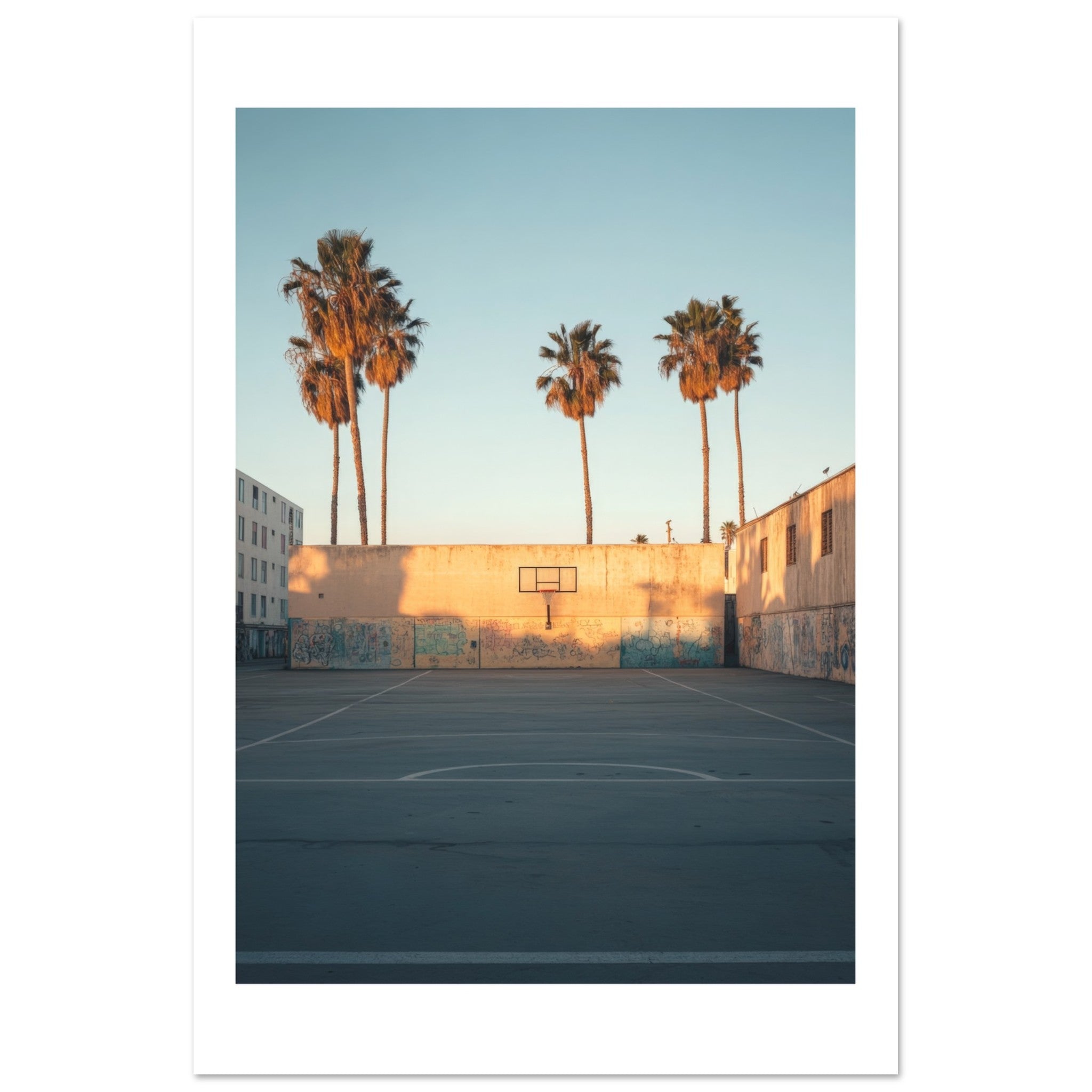 Basketball Court in Venice Beach California