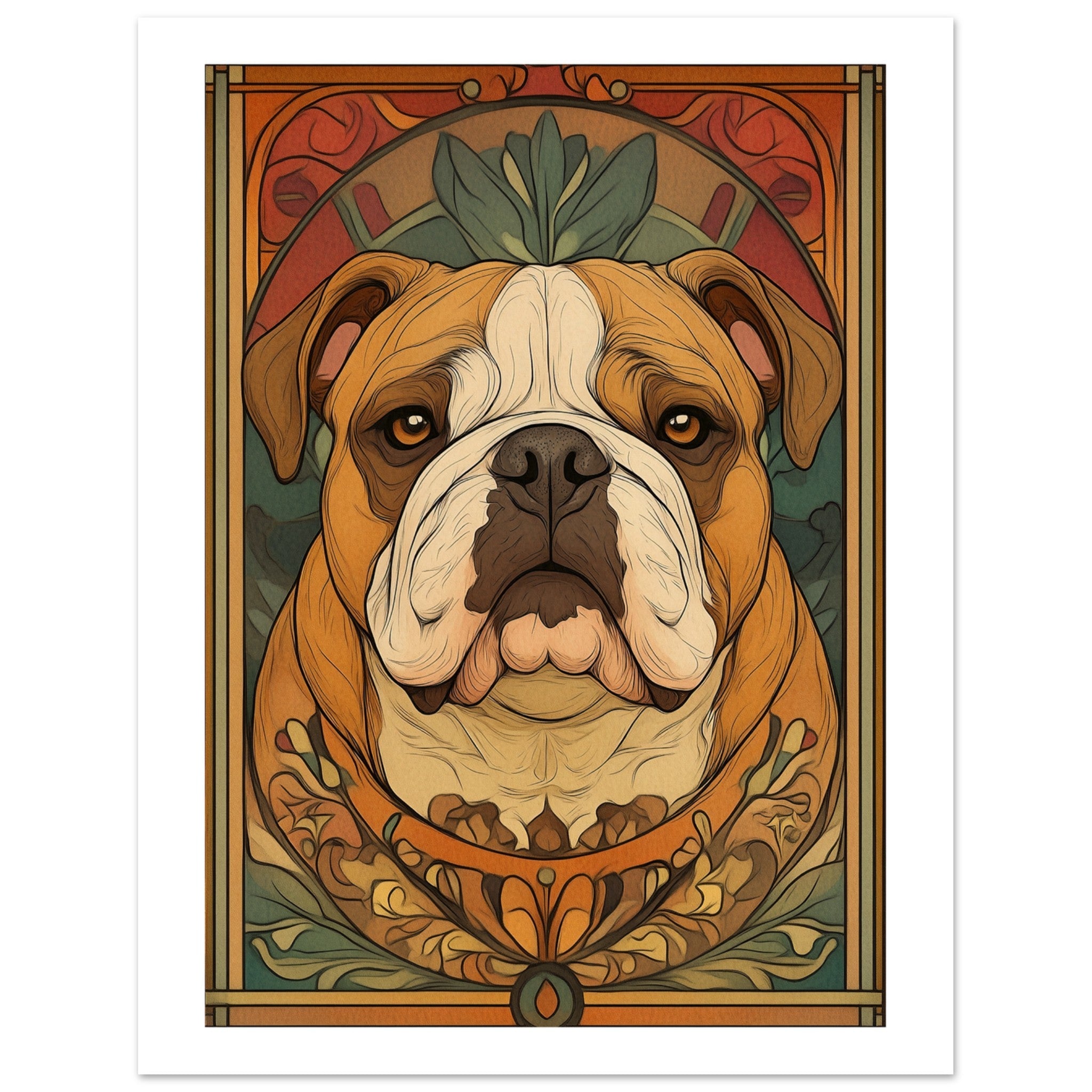 Bulldog Poster / Bulldog Art Work / Bulldog Print
