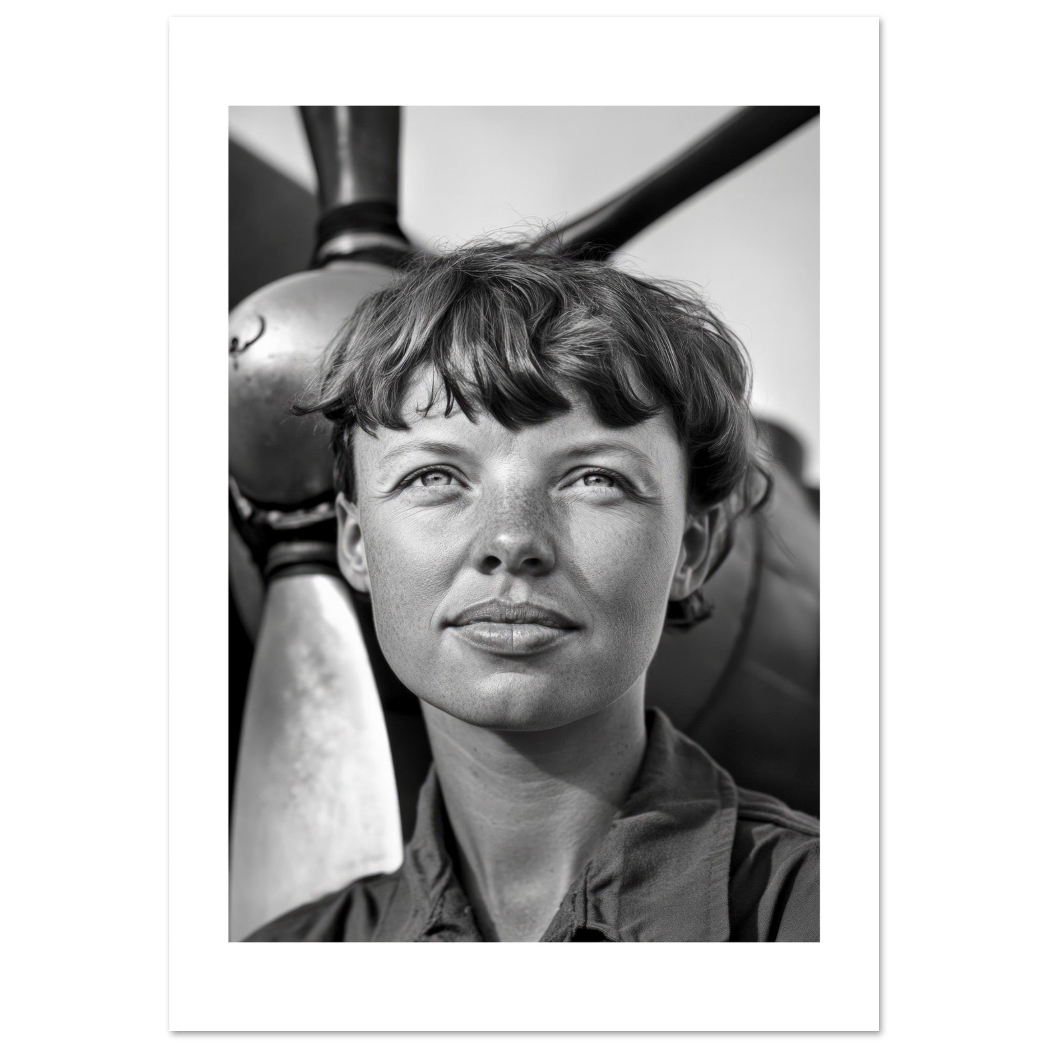 Amelia Earhart Poster Art Print // Wall-Art Of Famous Amelia Earhart