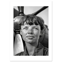 Amelia Earhart Poster Art Print // Wall-Art Of Famous Amelia Earhart
