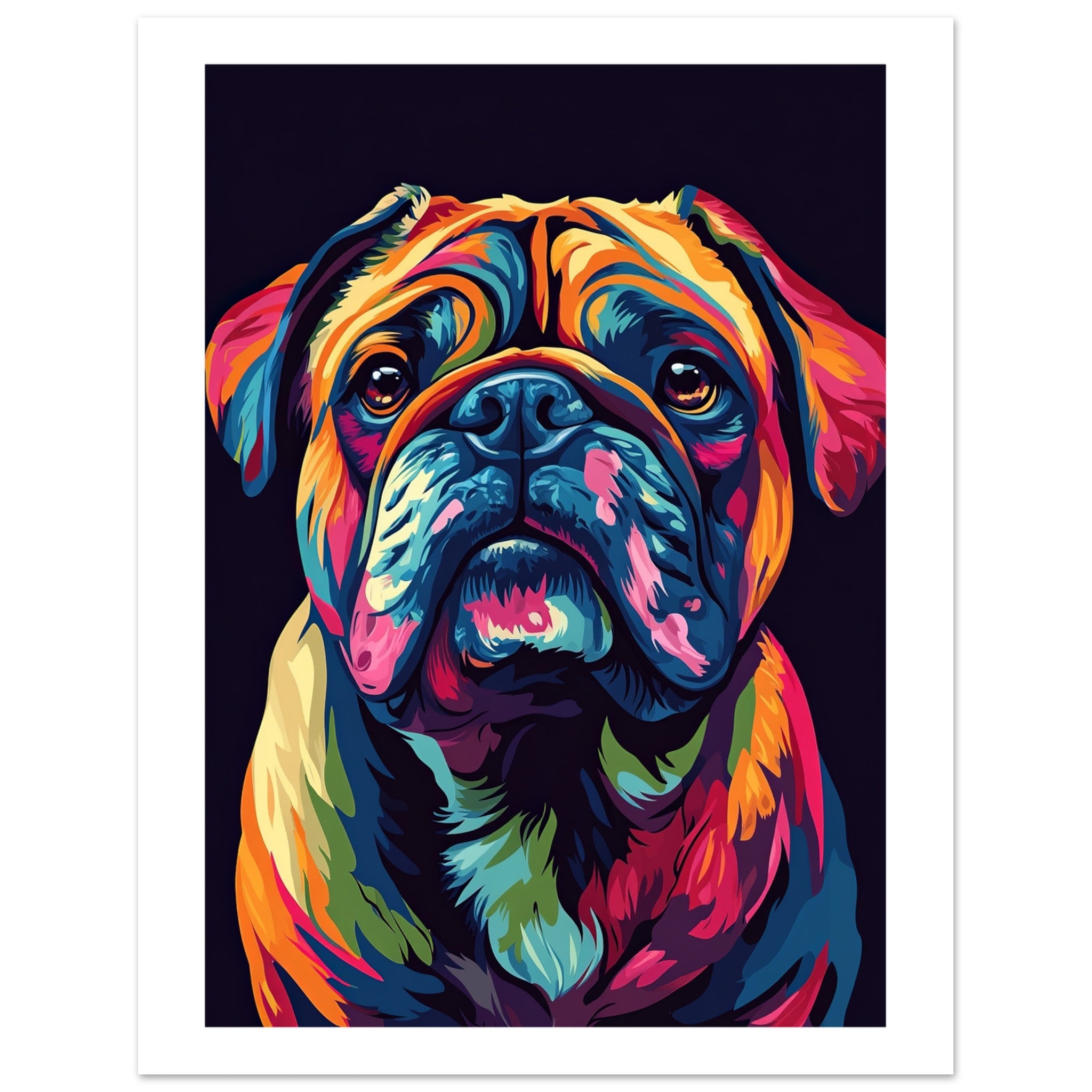 Bulldog Poster / Bulldog Art Work / Bulldog Print