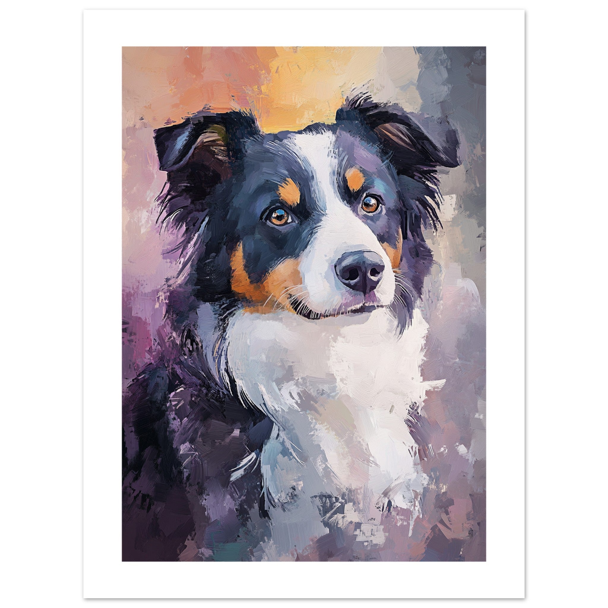 Border Collie Poster / Border Collie Art Work / Border Collie Print