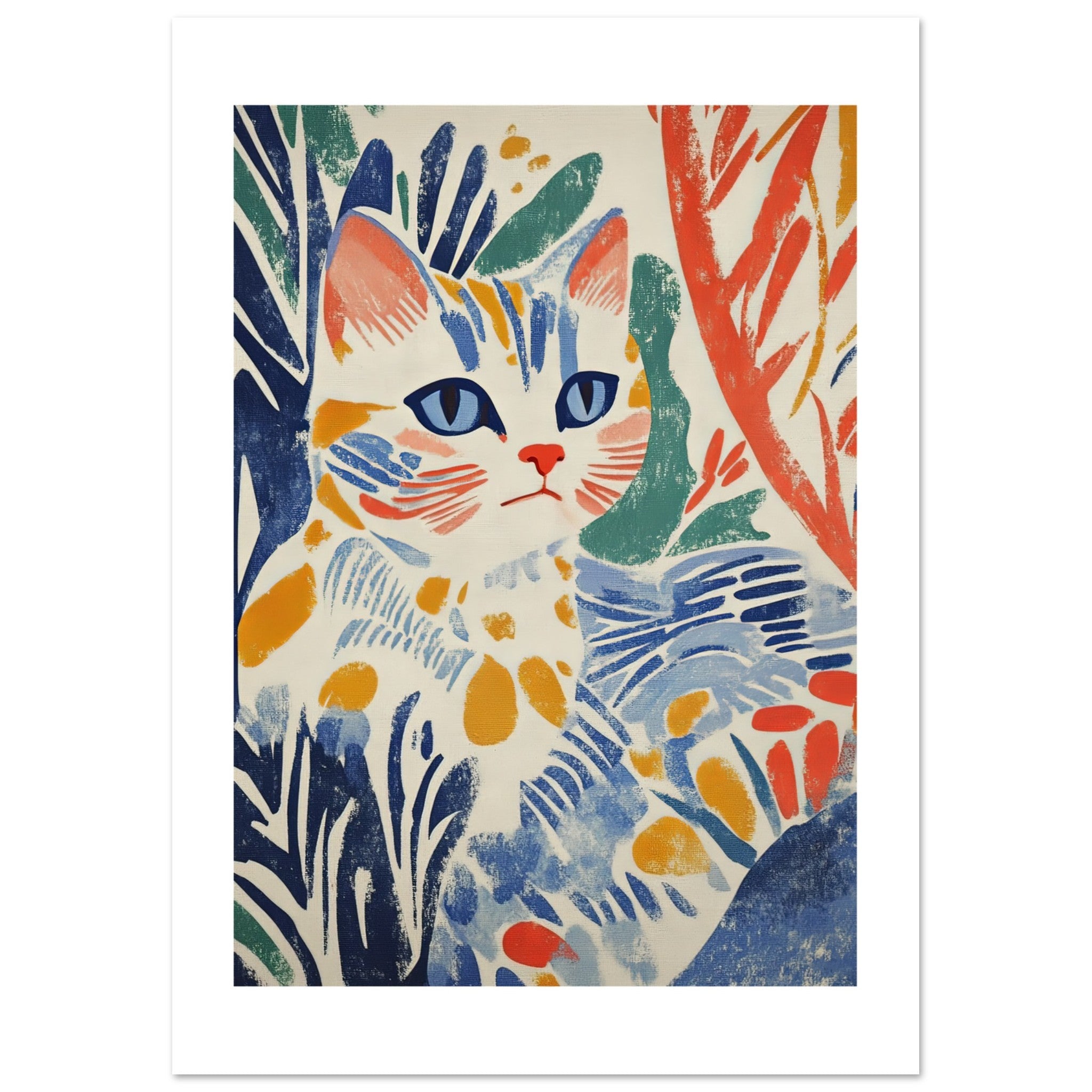 British Shorthair Cat Inspired by Matisse 1