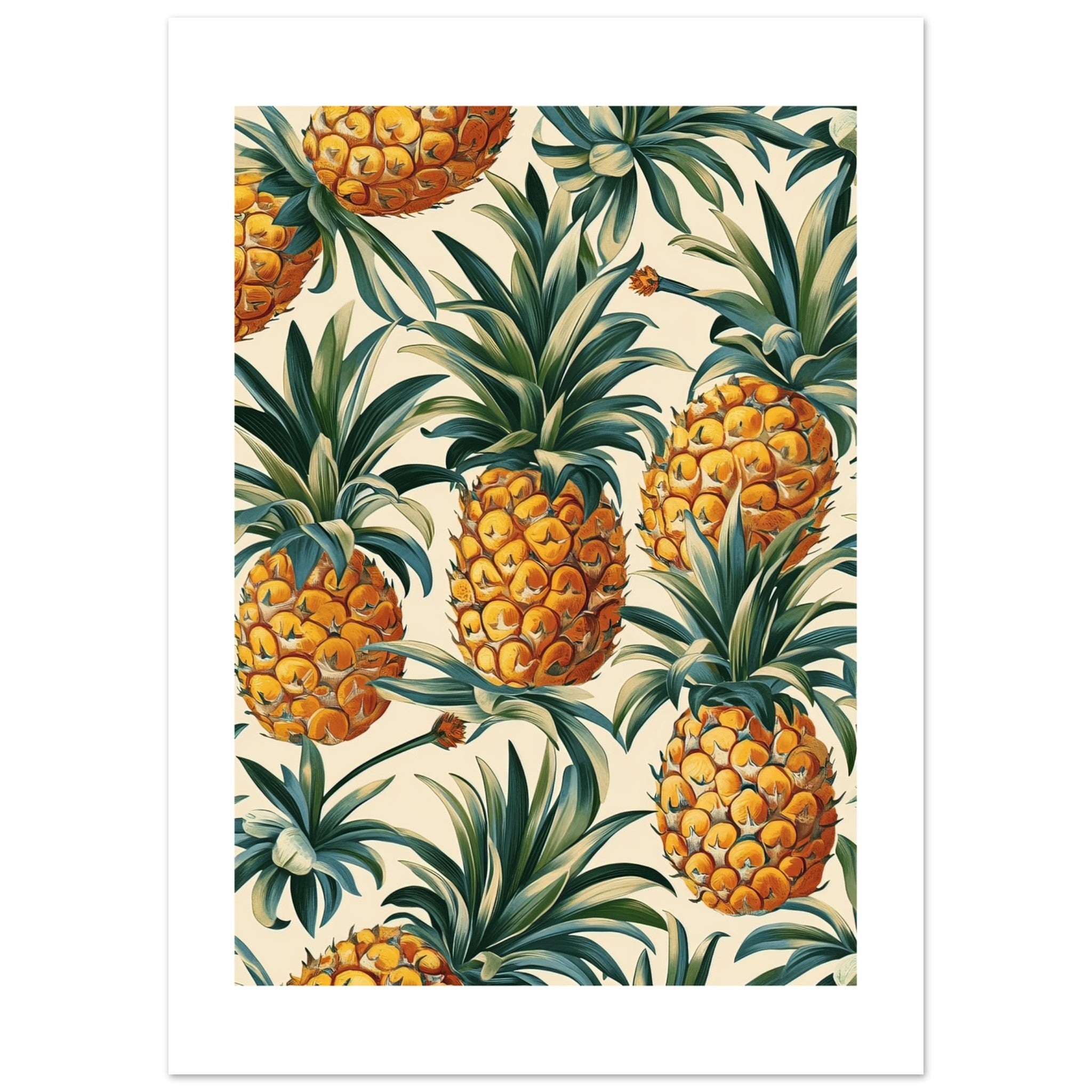 A pattern of Pineapples