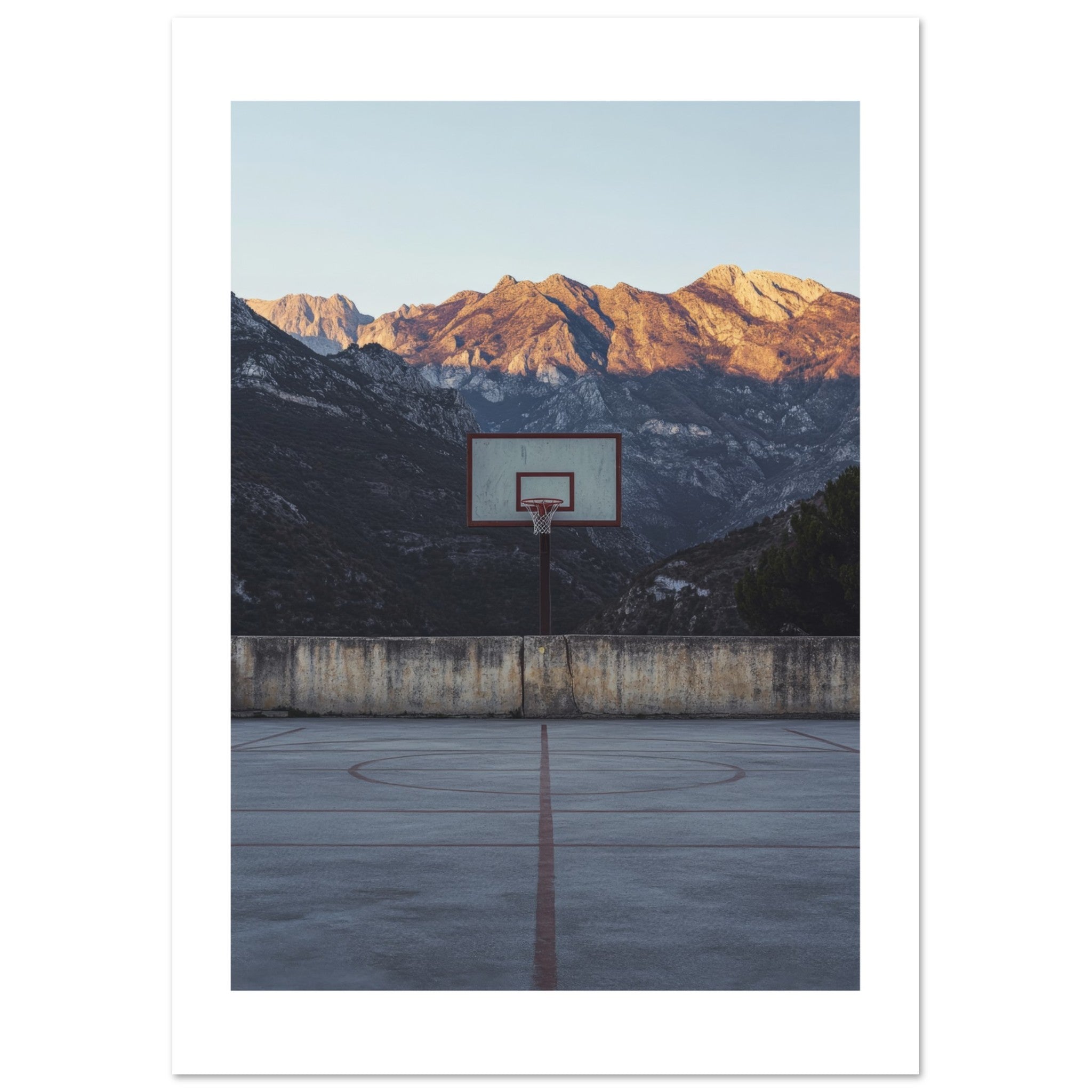 Basketball Court in Mountains 1