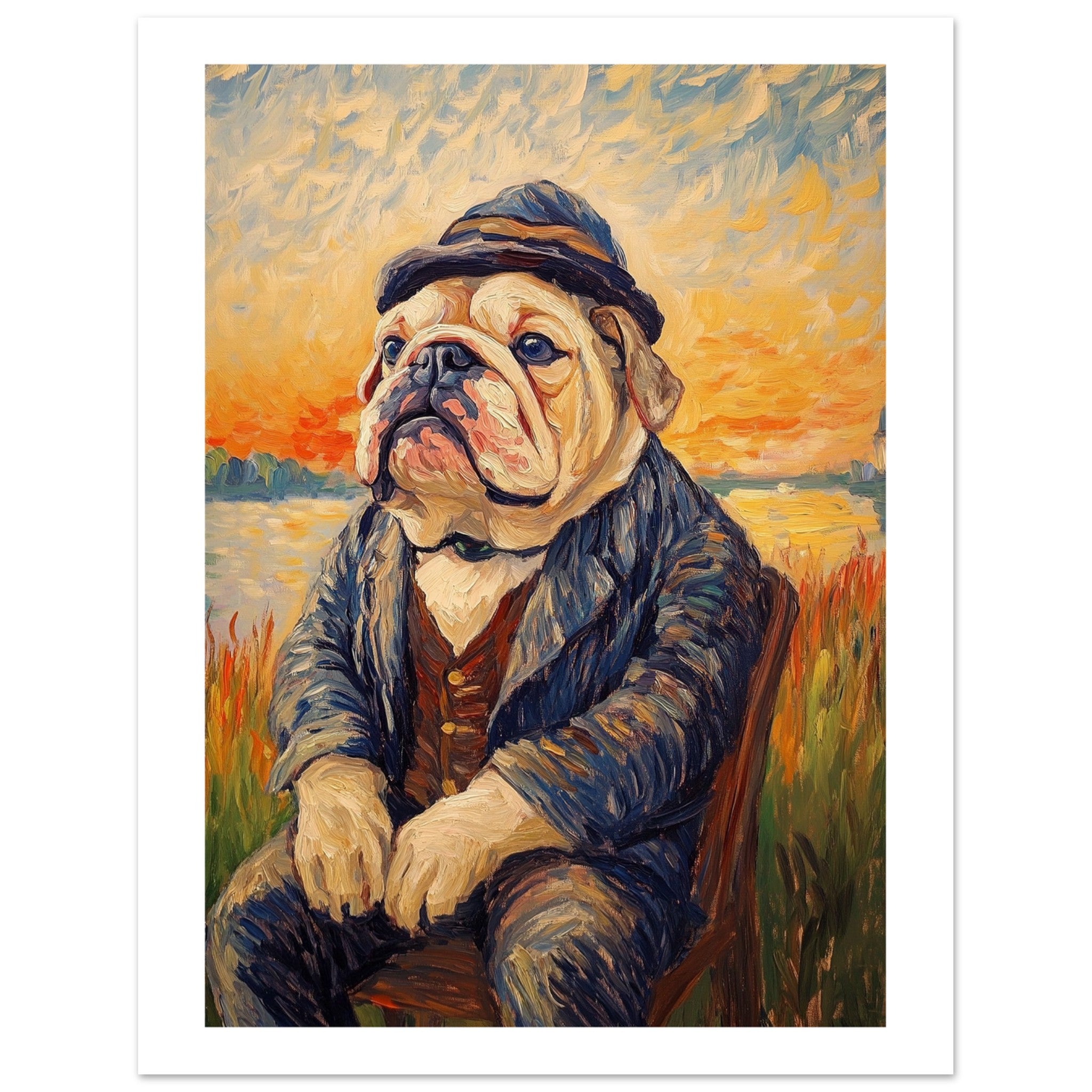 Bulldog Poster / Bulldog Art Work / Bulldog Print