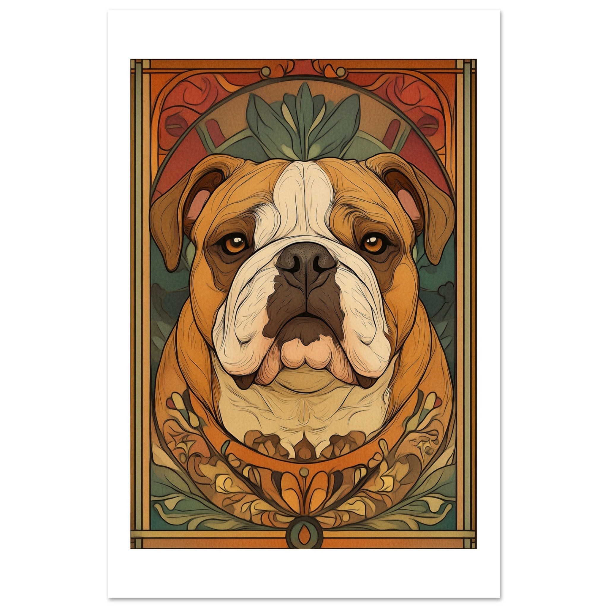 Bulldog Poster / Bulldog Art Work / Bulldog Print