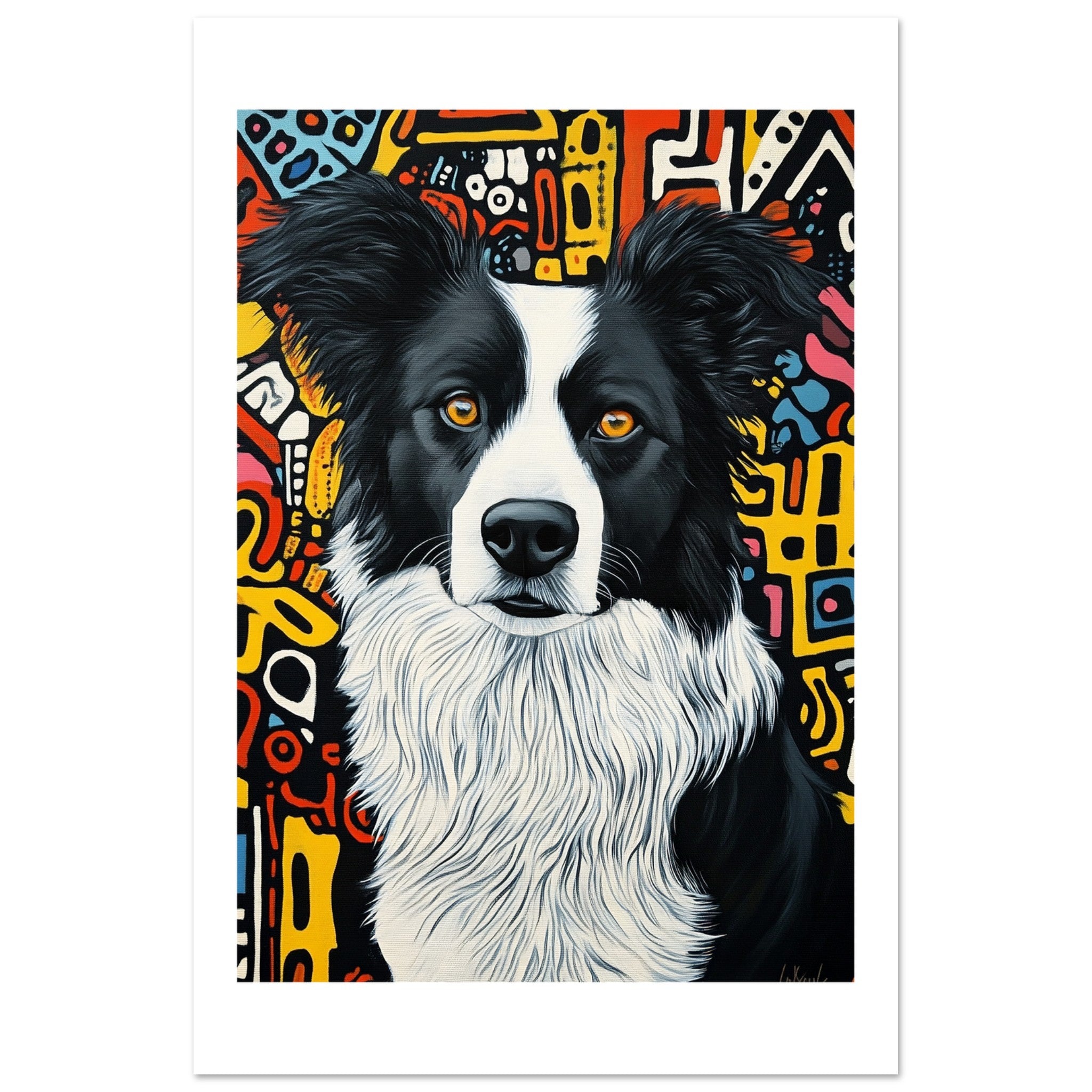 Border Collie Poster / Border Collie Art Work / Border Collie Print