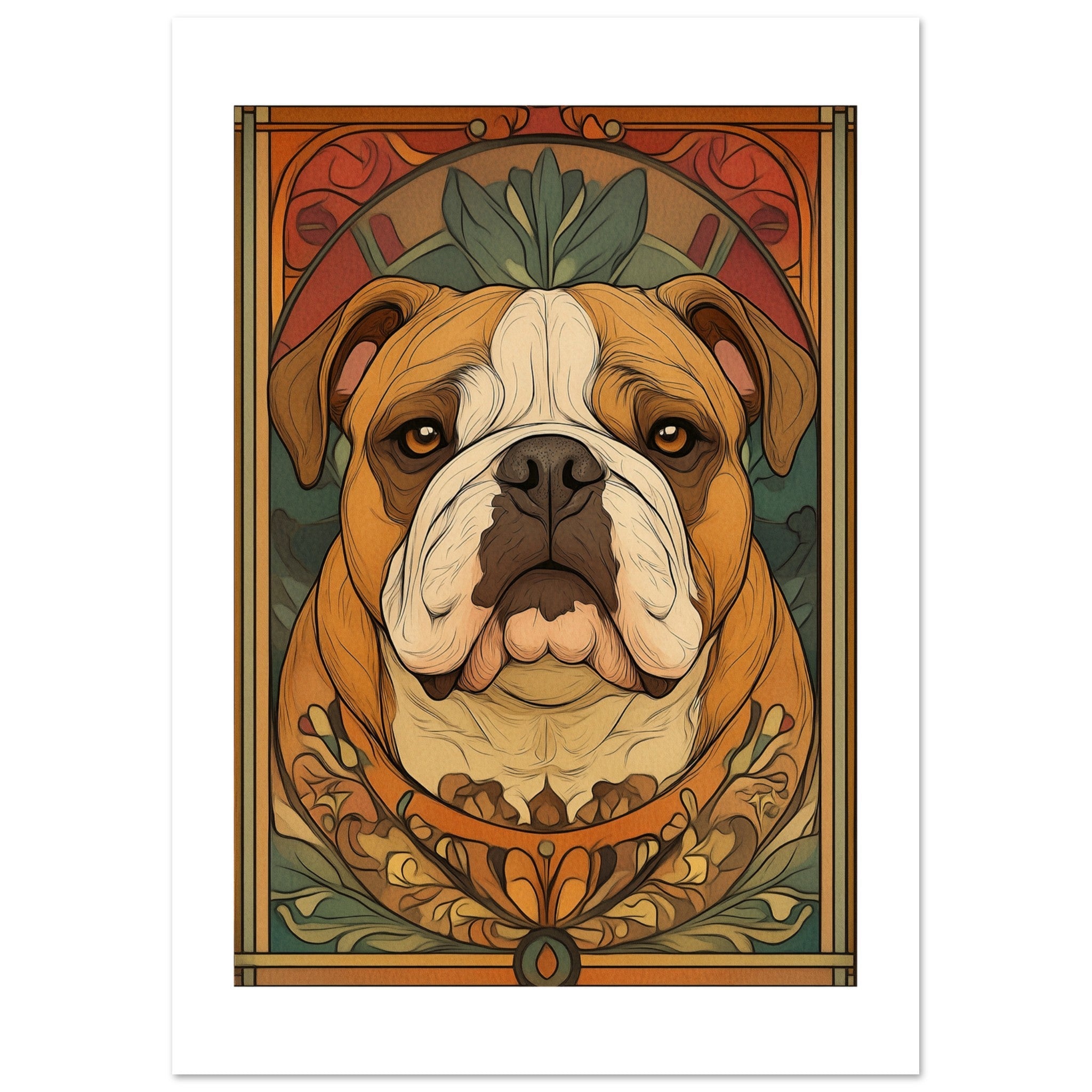 Bulldog Poster / Bulldog Art Work / Bulldog Print