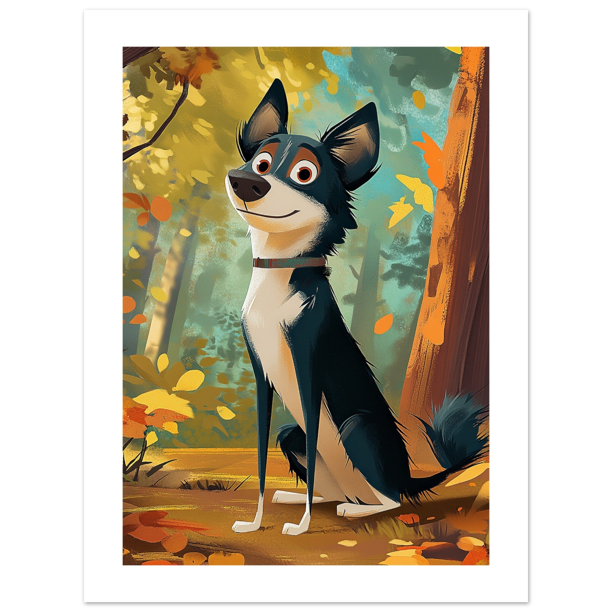 Border Collie Poster / Border Collie Art Work / Border Collie Print