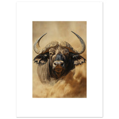 Buffalo portrait in a sandstorm 7