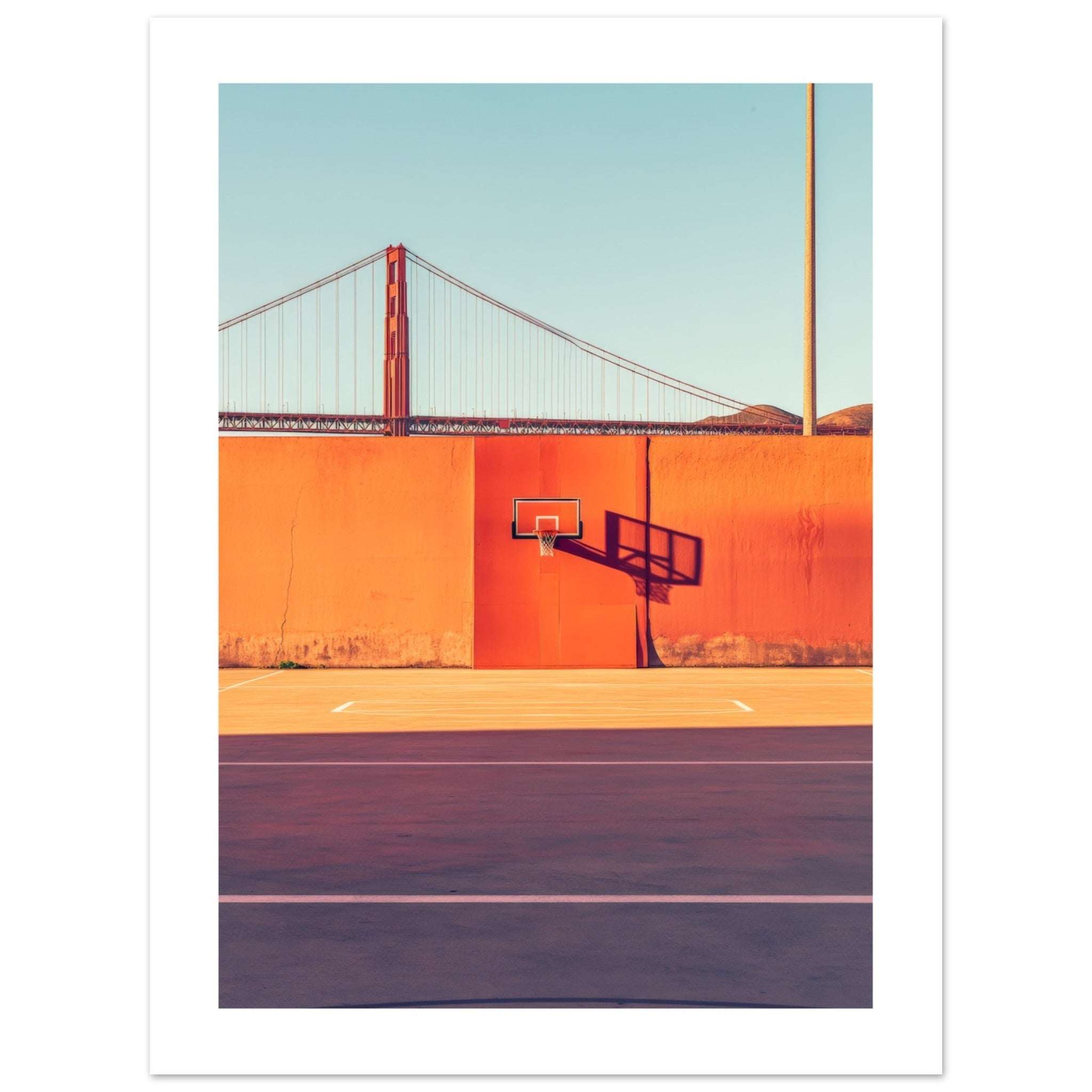 Basketball Court in Golden Gate Bridge San Francisco 1