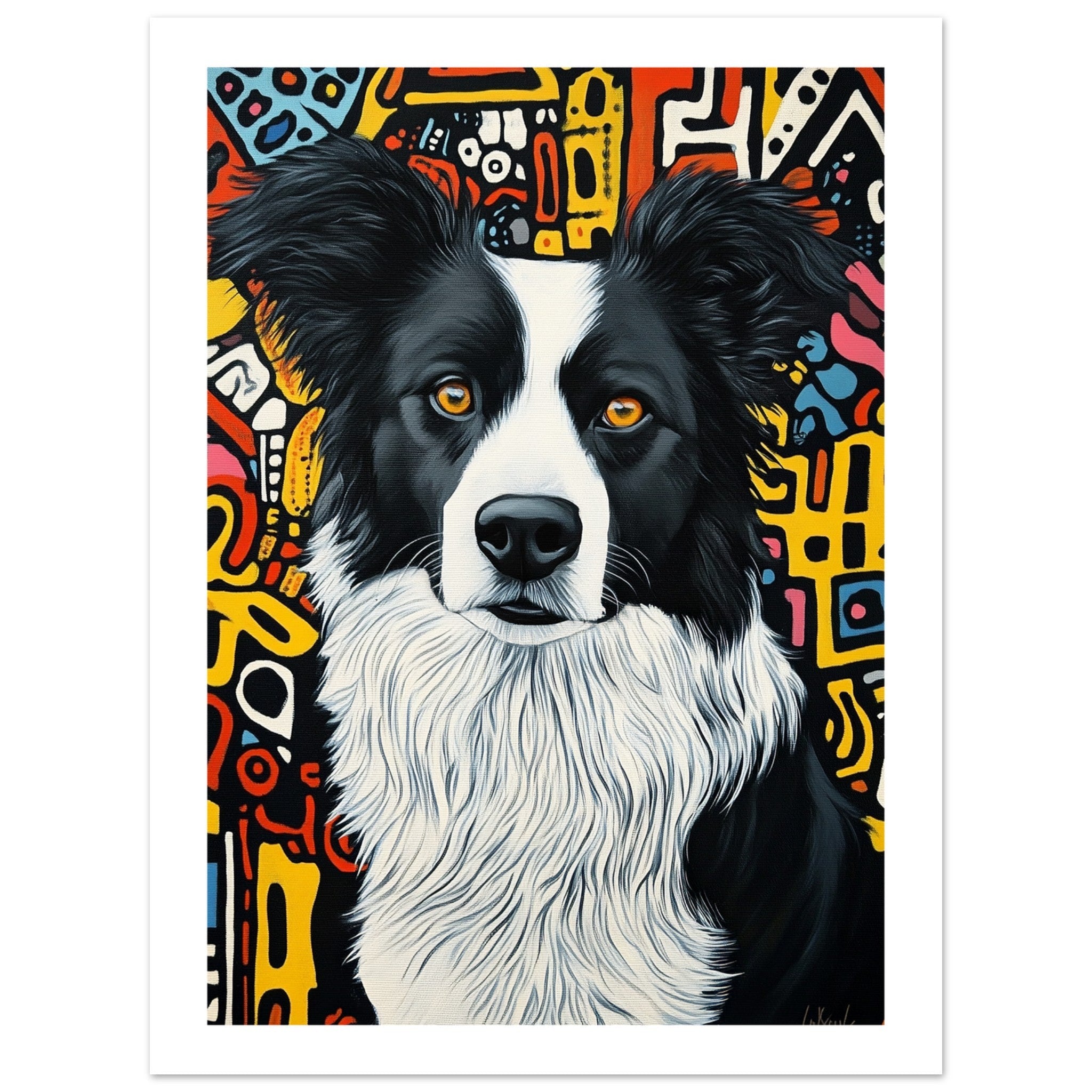 Border Collie Poster / Border Collie Art Work / Border Collie Print