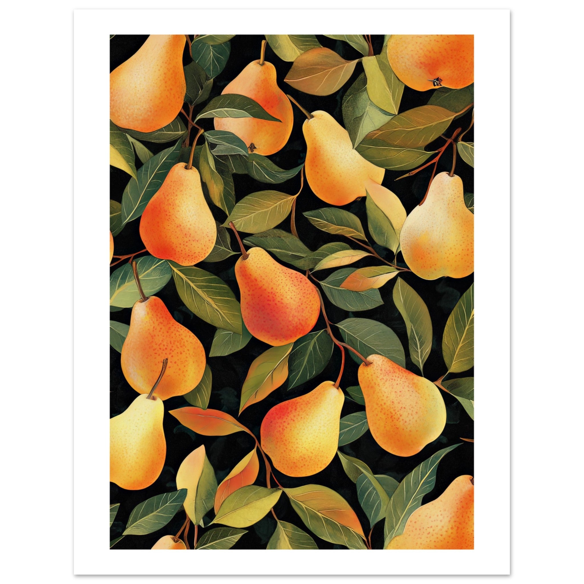 A pattern of pears