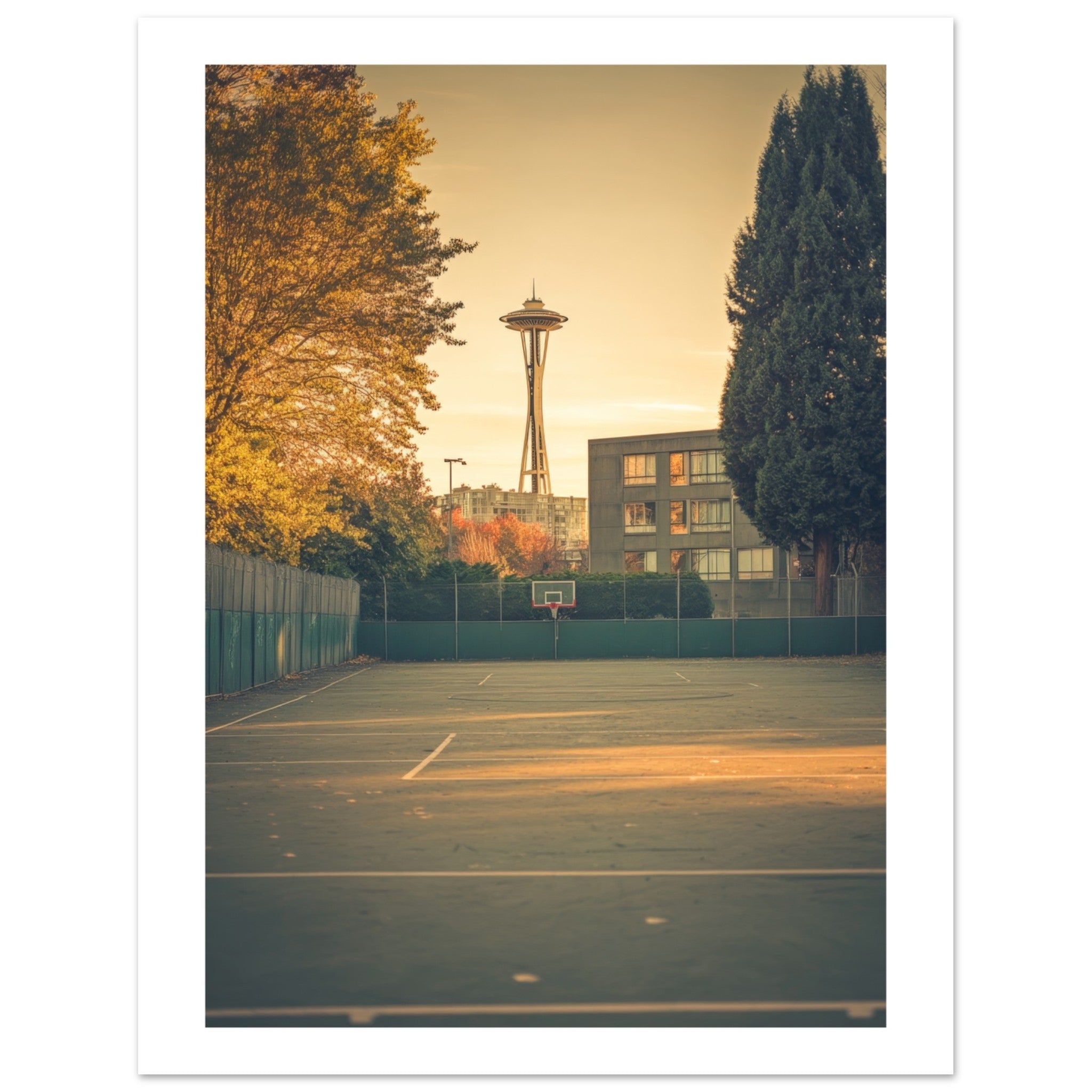 Basketball Court in Seattle Washington