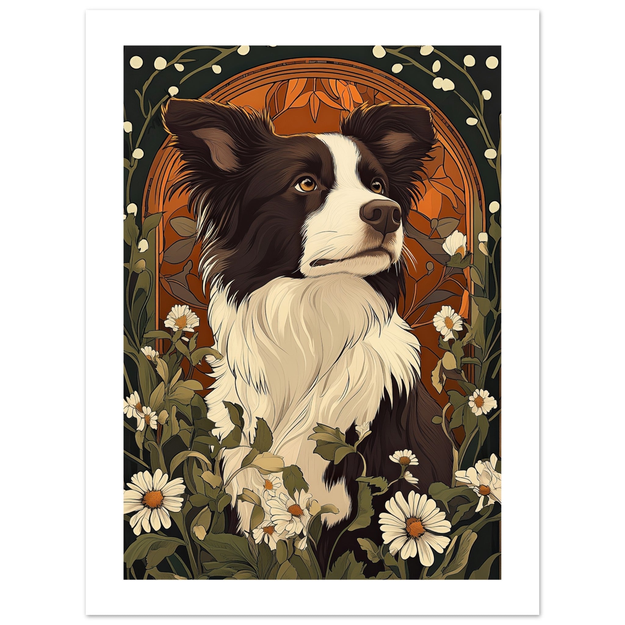 Border Collie Poster / Border Collie Art Work / Border Collie Print