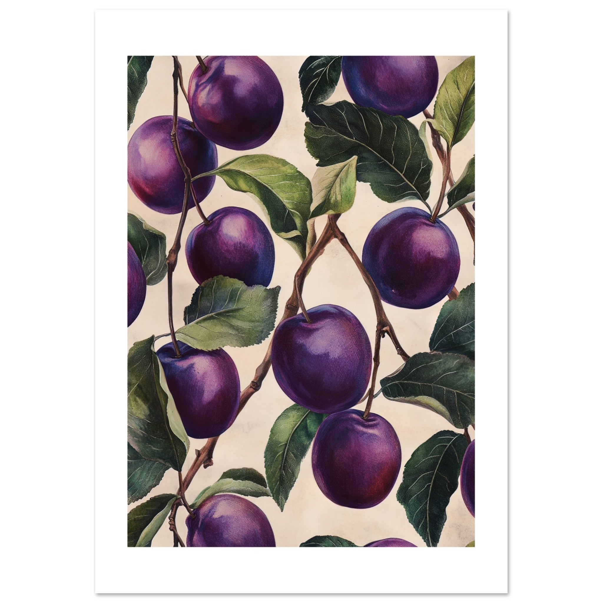 A pattern of Plums