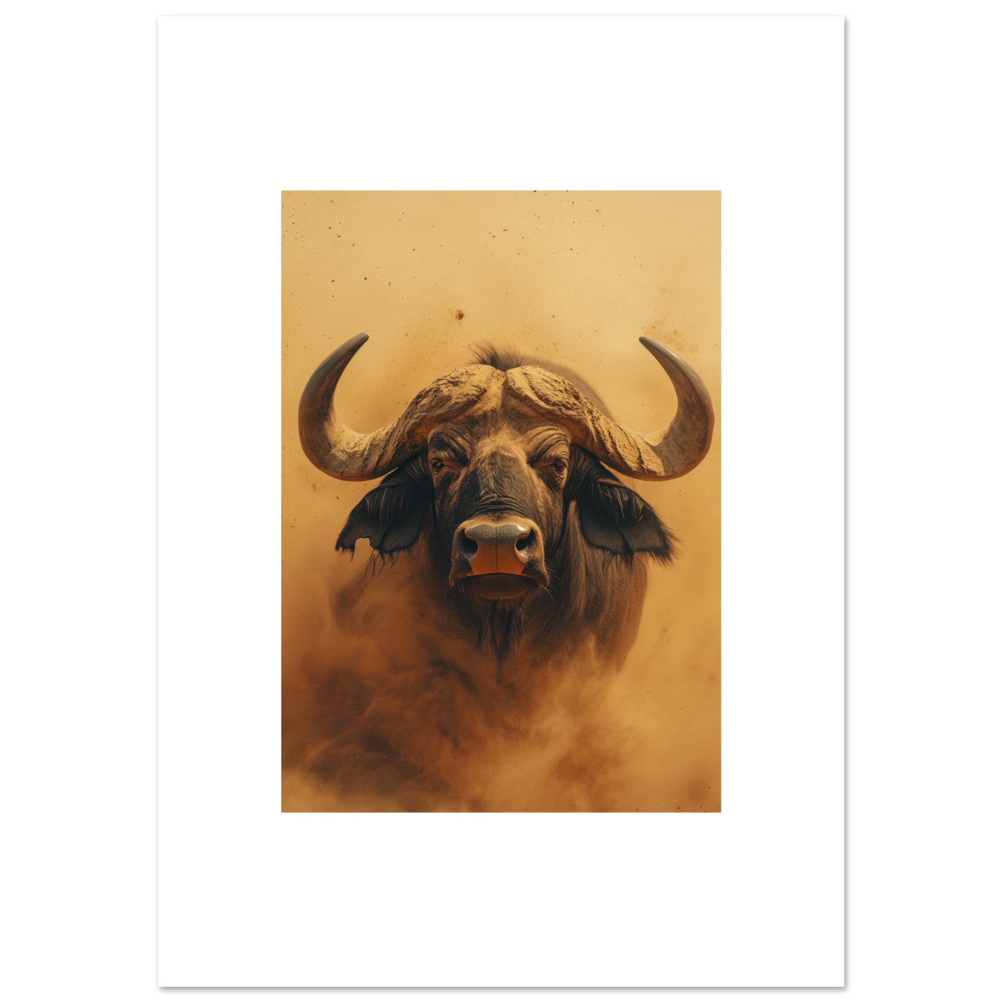 Buffalo portrait in a sandstorm 6