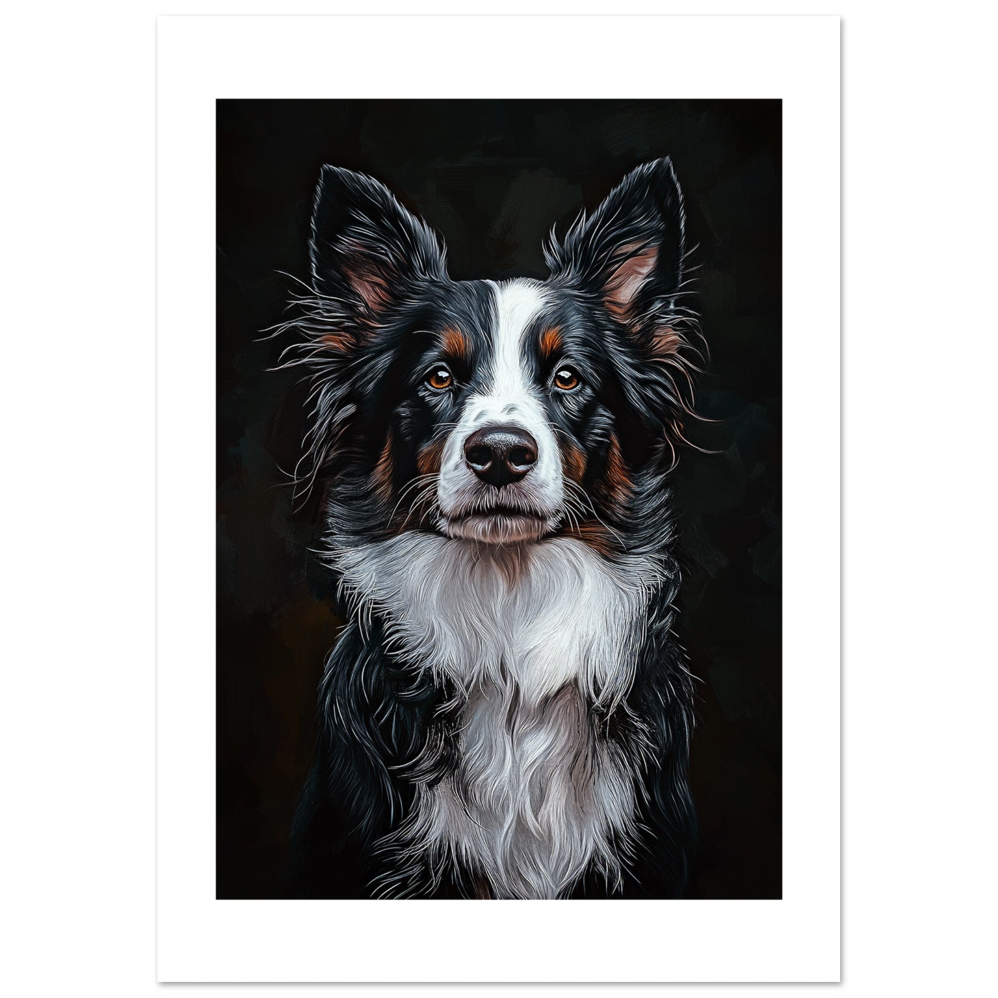 Border Collie Poster / Border Collie Art Work / Border Collie Print