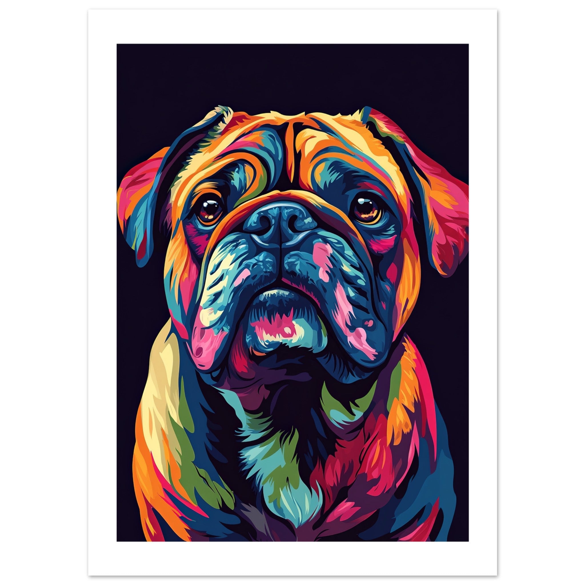 Bulldog Poster / Bulldog Art Work / Bulldog Print