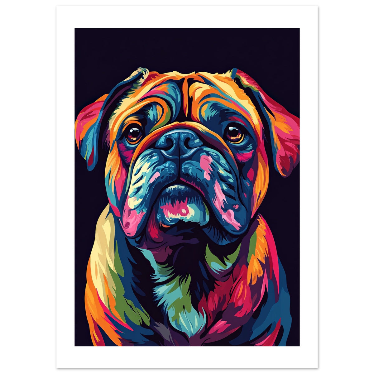 Bulldog Poster / Bulldog Art Work / Bulldog Print