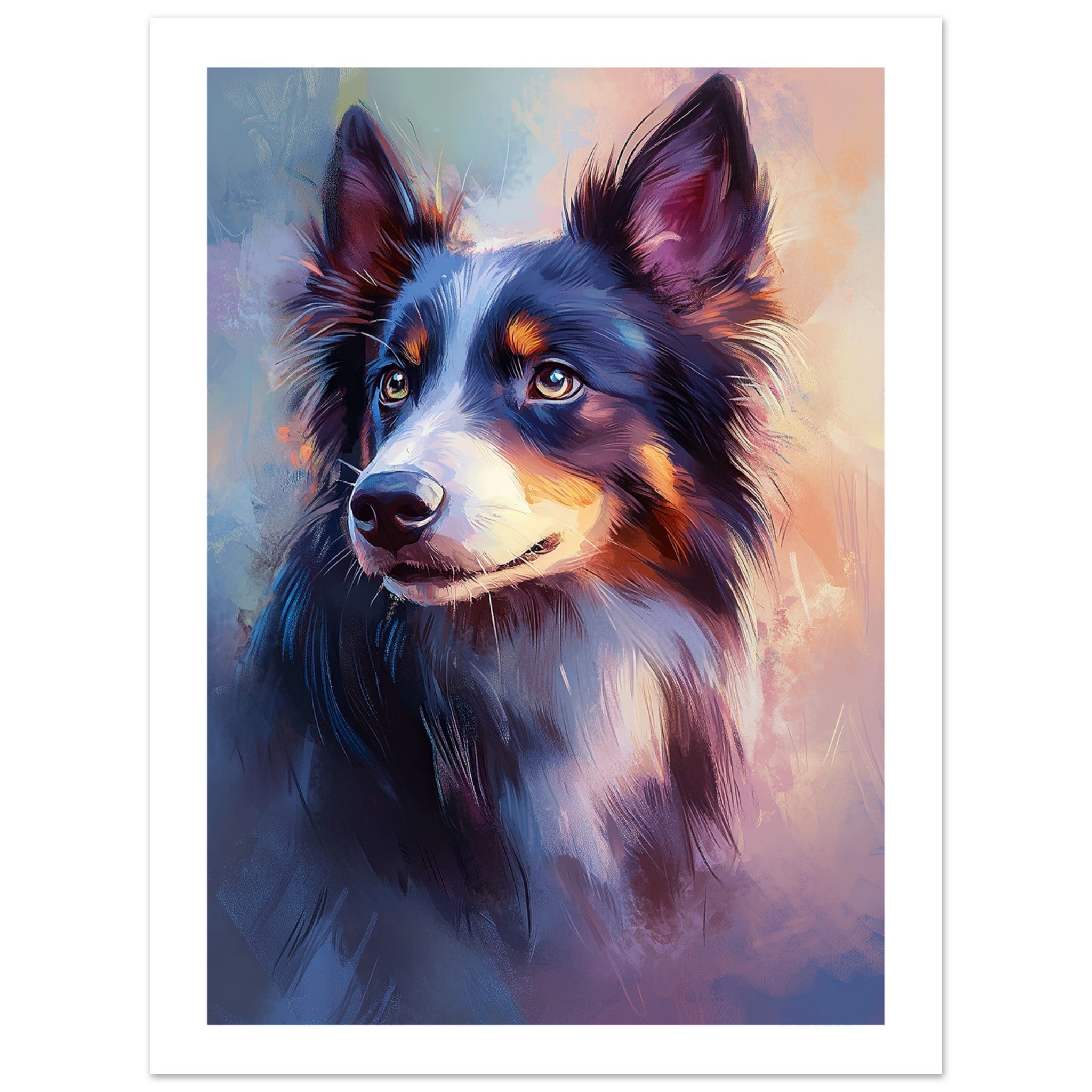 Border Collie Poster / Border Collie Art Work / Border Collie Print