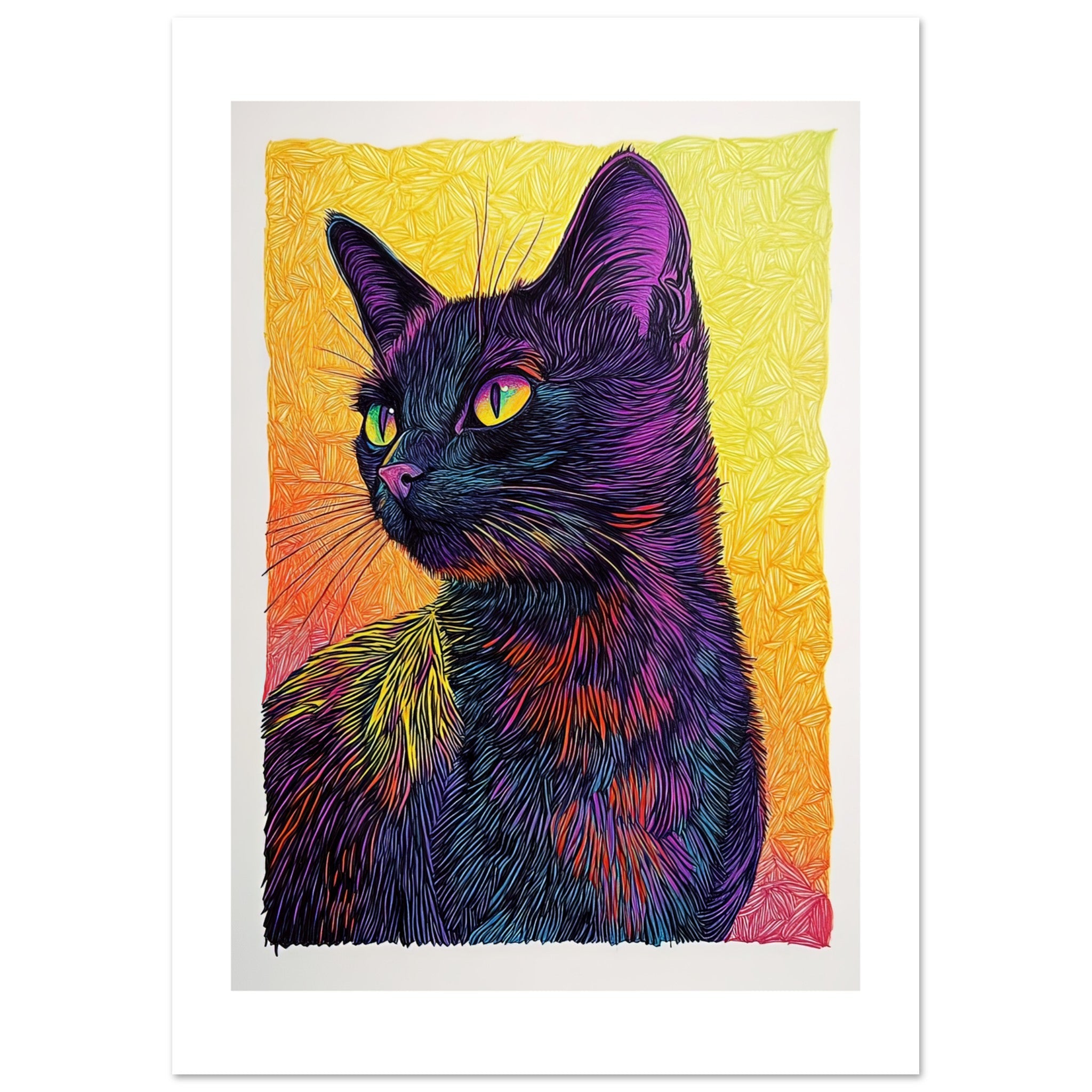 Bombay Cat Painted With Tone Pen 6