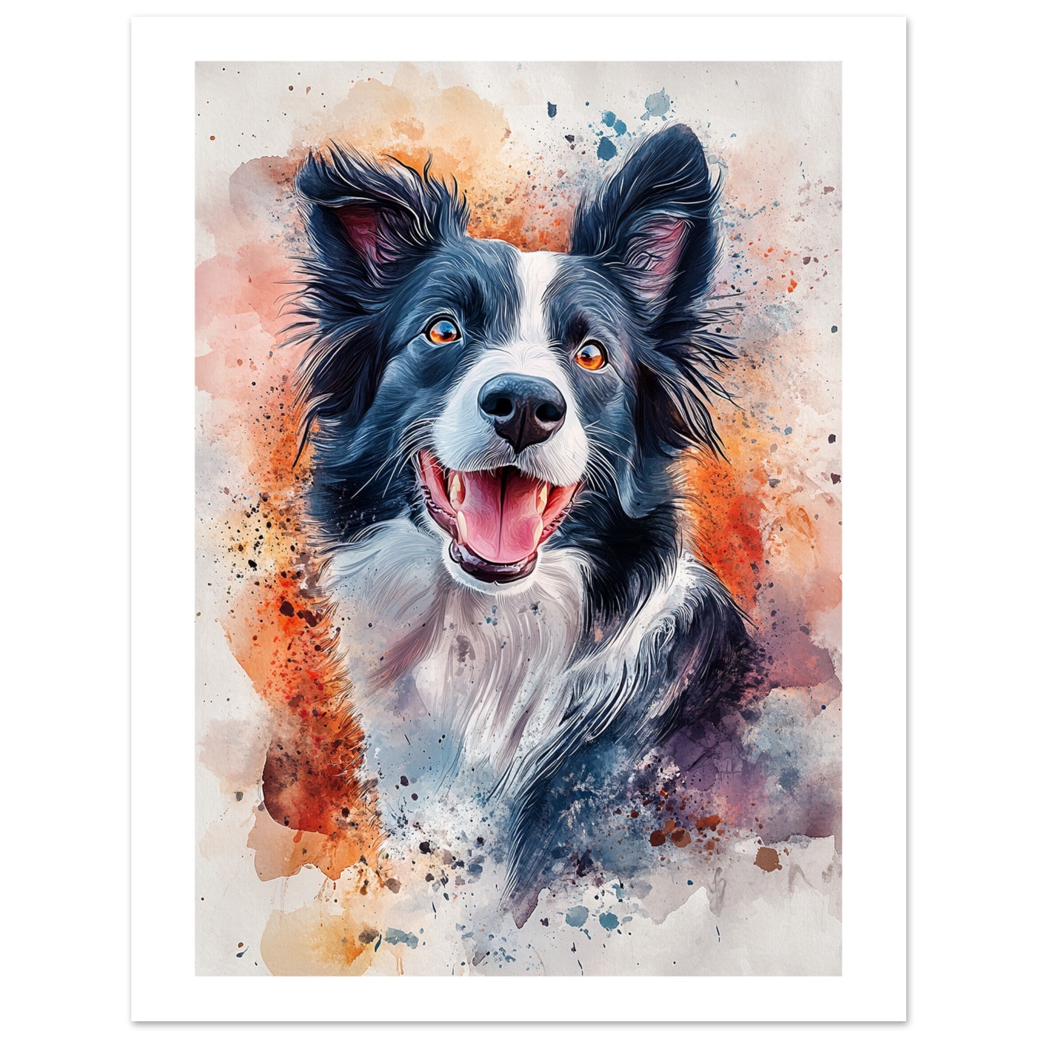 Border Collie Poster / Border Collie Art Work / Border Collie Print