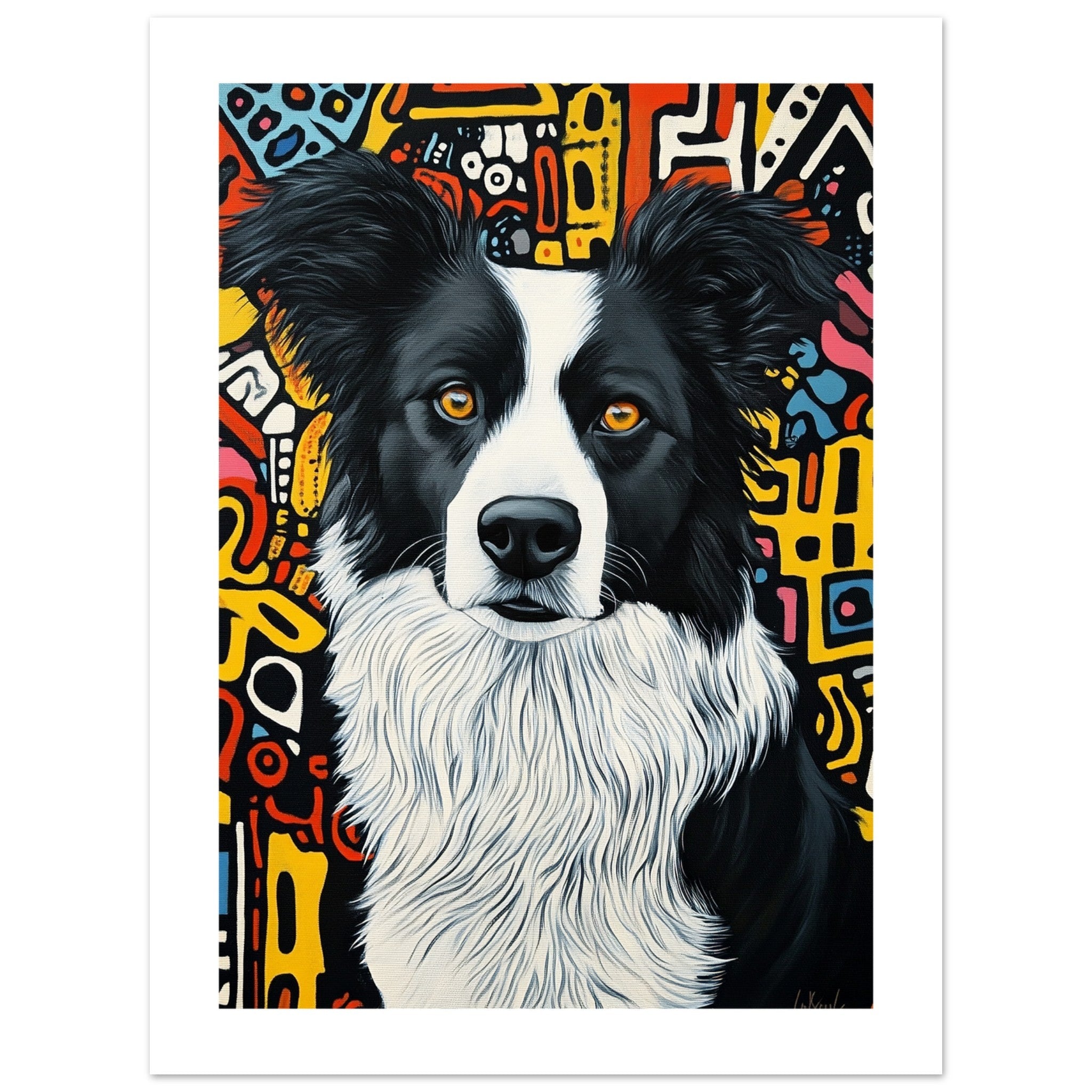 Border Collie Poster / Border Collie Art Work / Border Collie Print