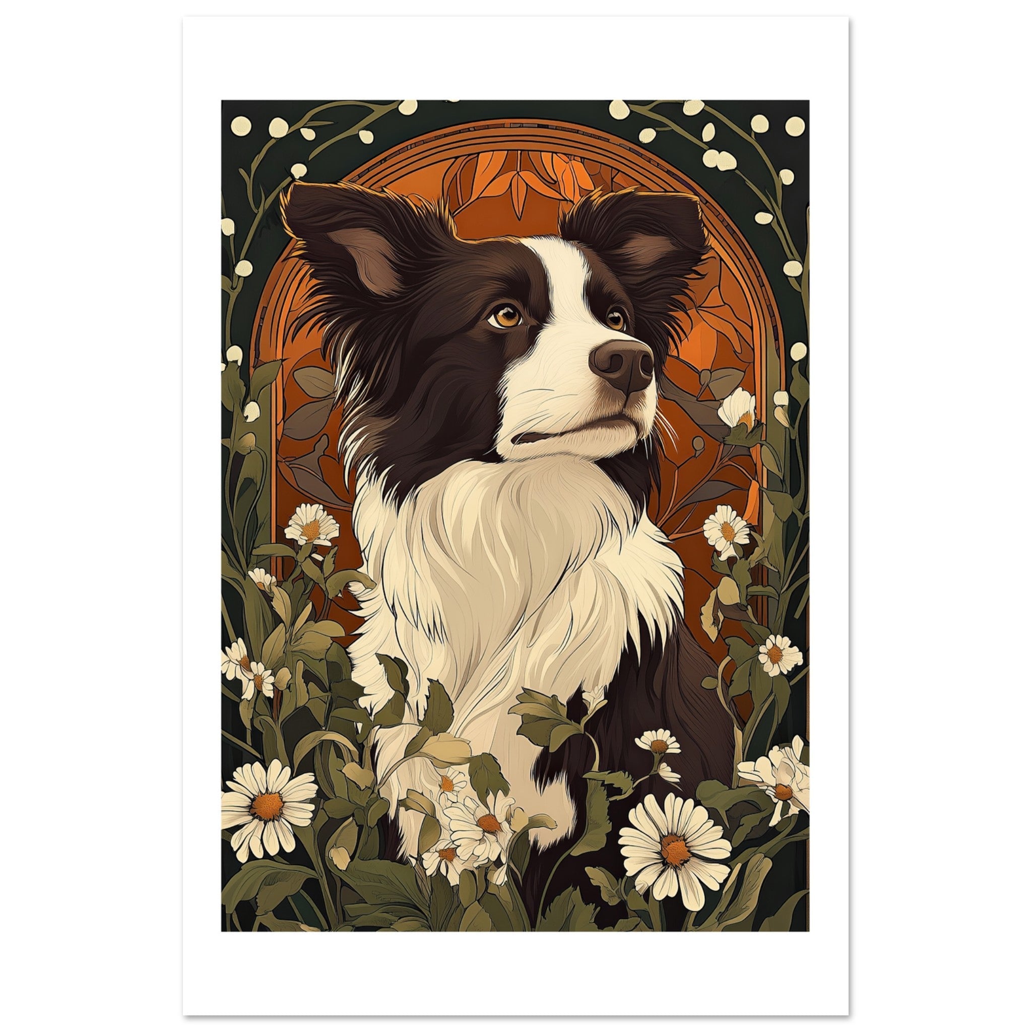 Border Collie Poster / Border Collie Art Work / Border Collie Print