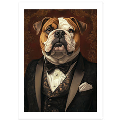 Bulldog Poster / Bulldog Art Work / Bulldog Print