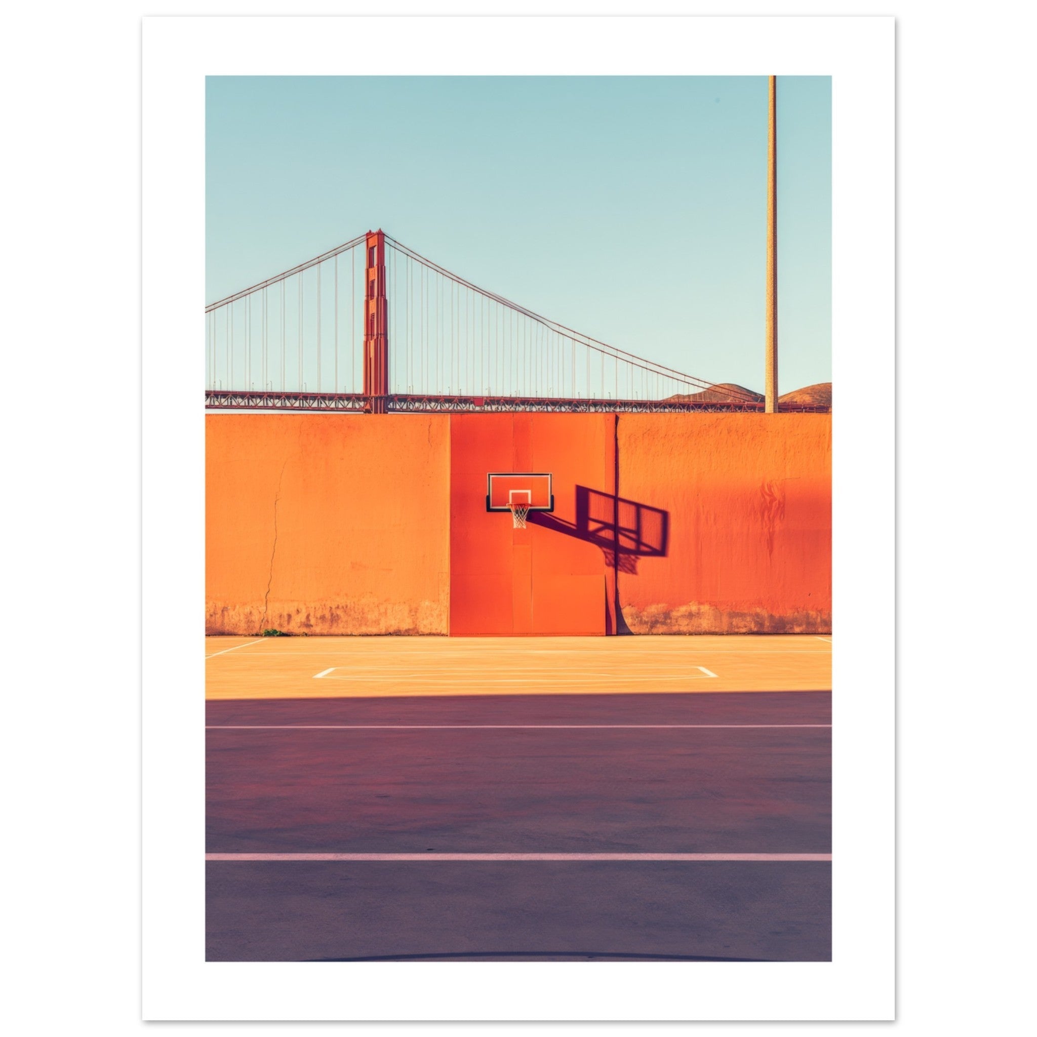 Basketball Court in Golden Gate Bridge San Francisco 1