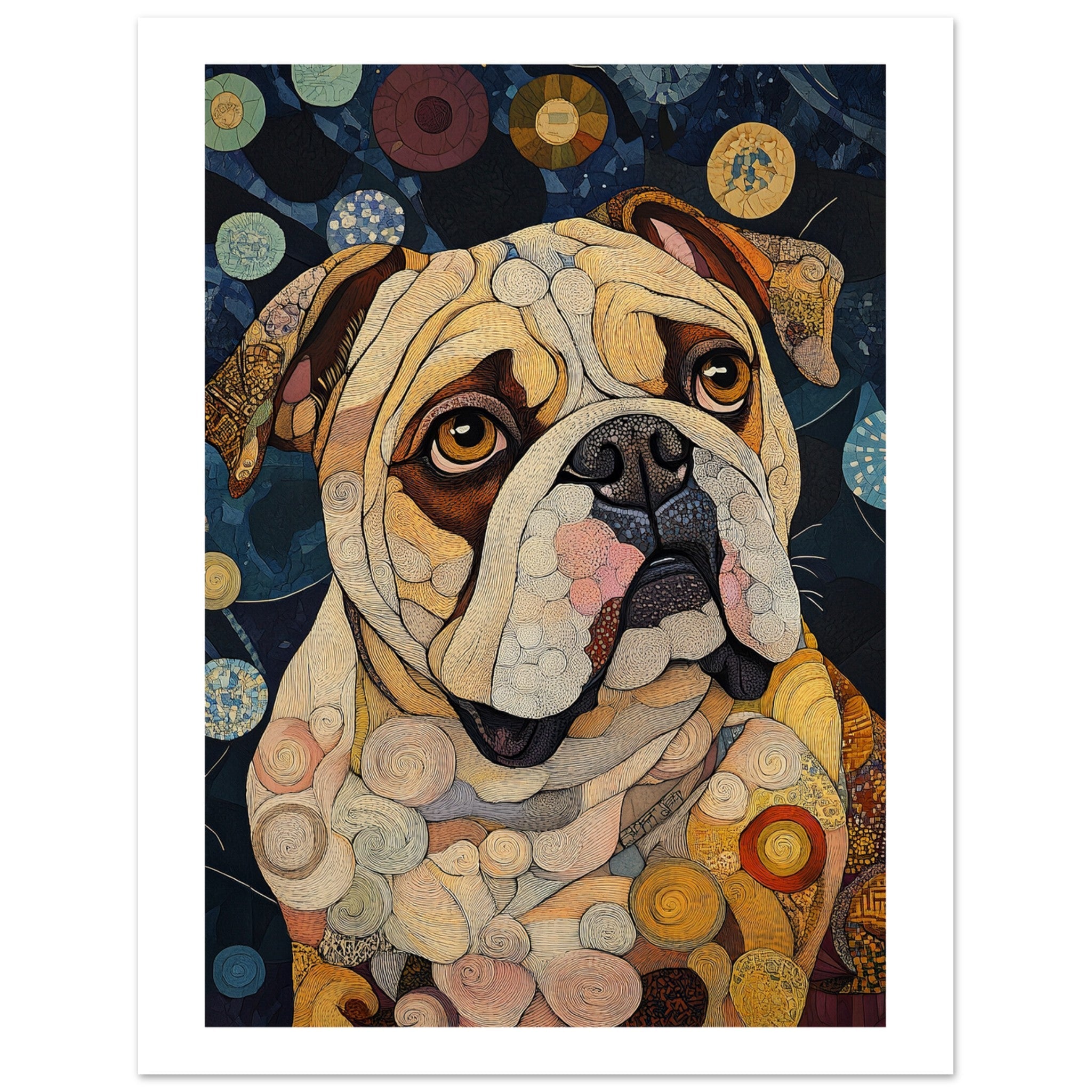 Bulldog Poster / Bulldog Art Work / Bulldog Print